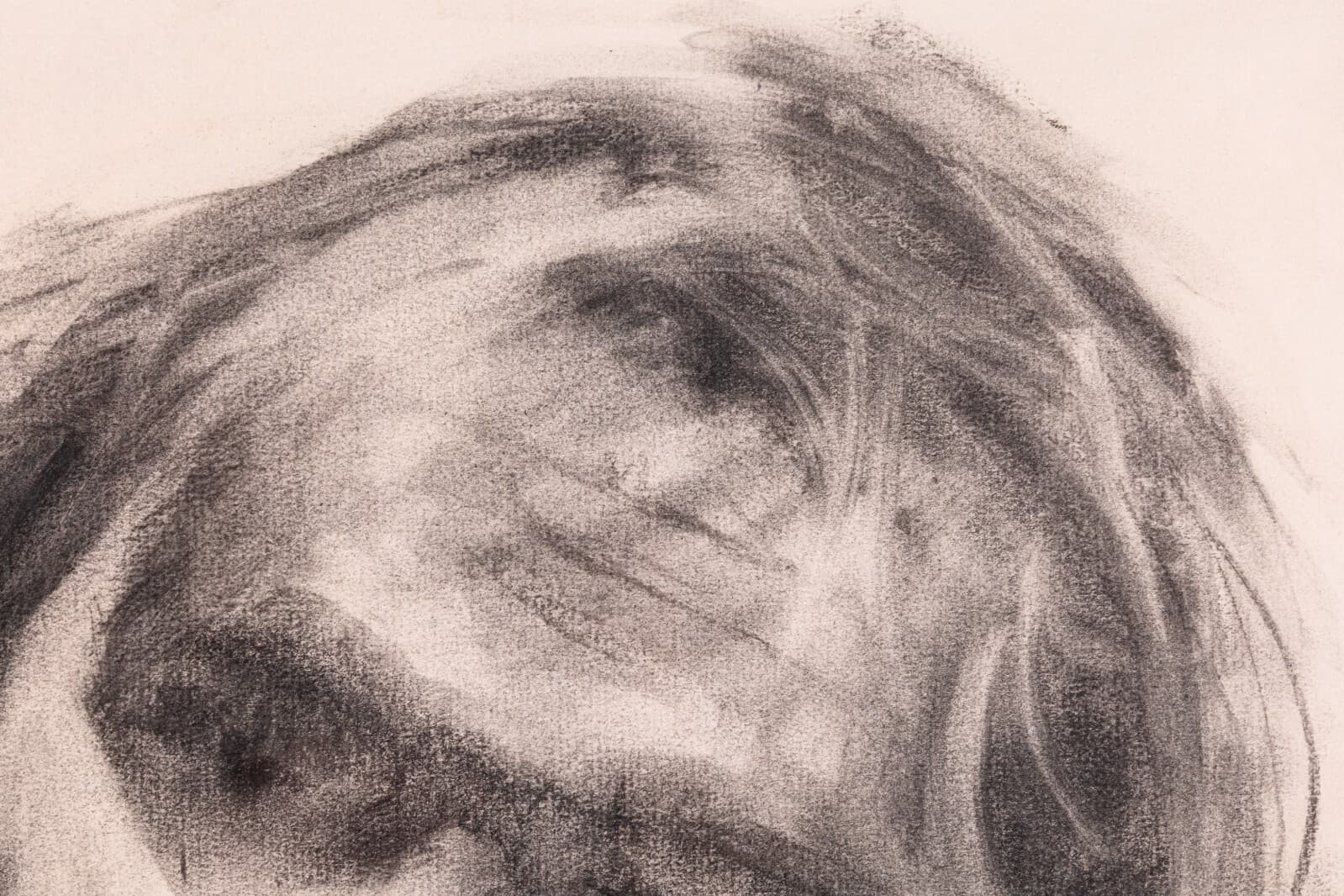 Betty Woodward-Bosley Signed Modern Figurative Graphite Drawing on Paper Framed - Thumbnail 4