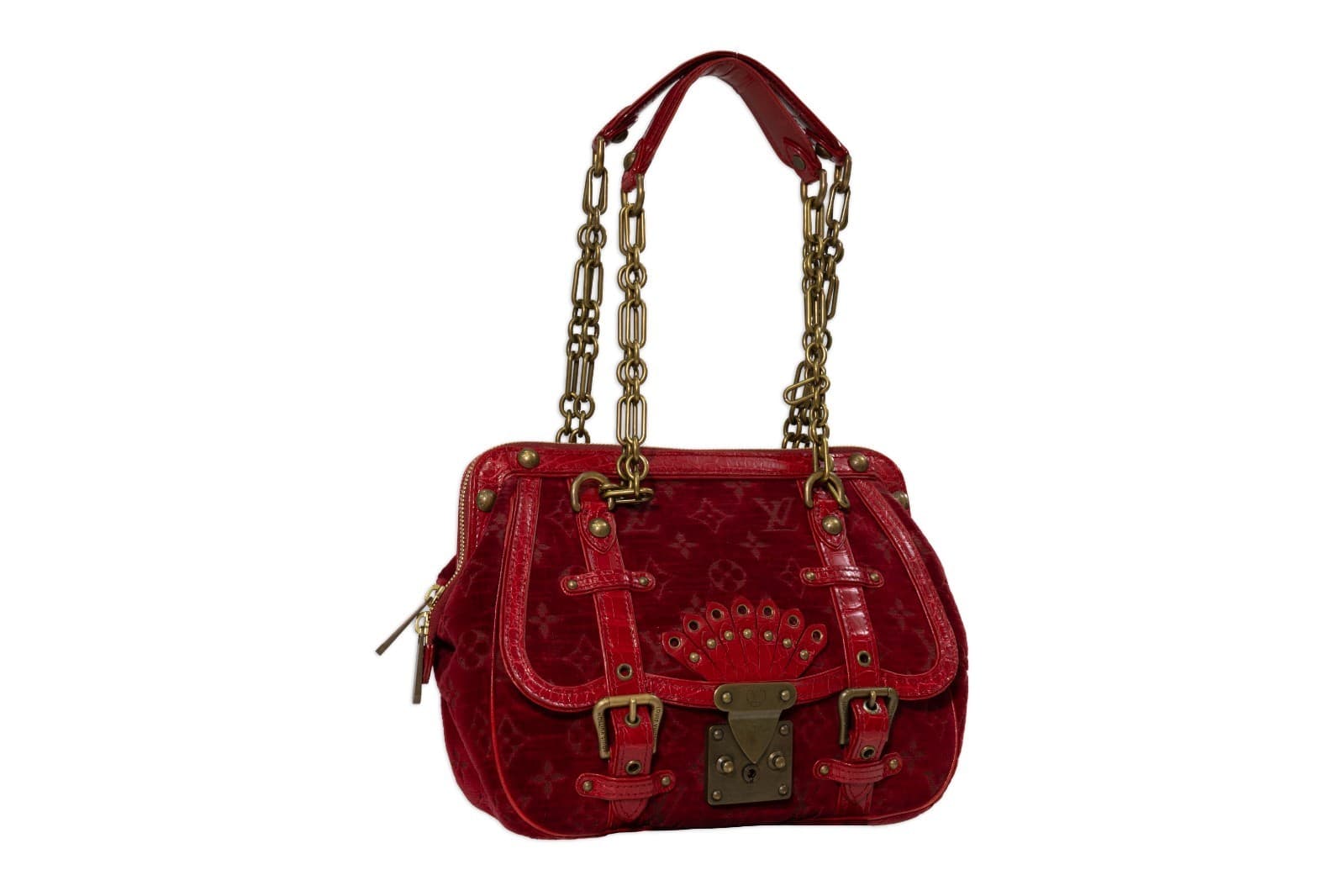 Selma Blair, Louis Vuitton Gracie MM Bag Red Monogram + Selma Autographed - Thumbnail 2