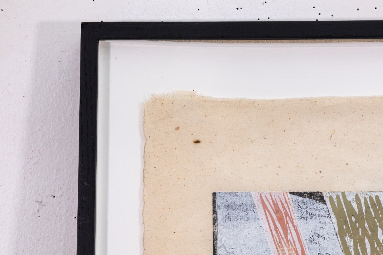 Clinton Hill Signed 1988 Abstract Geometric Postmodern Monotype Framed - Thumbnail 2