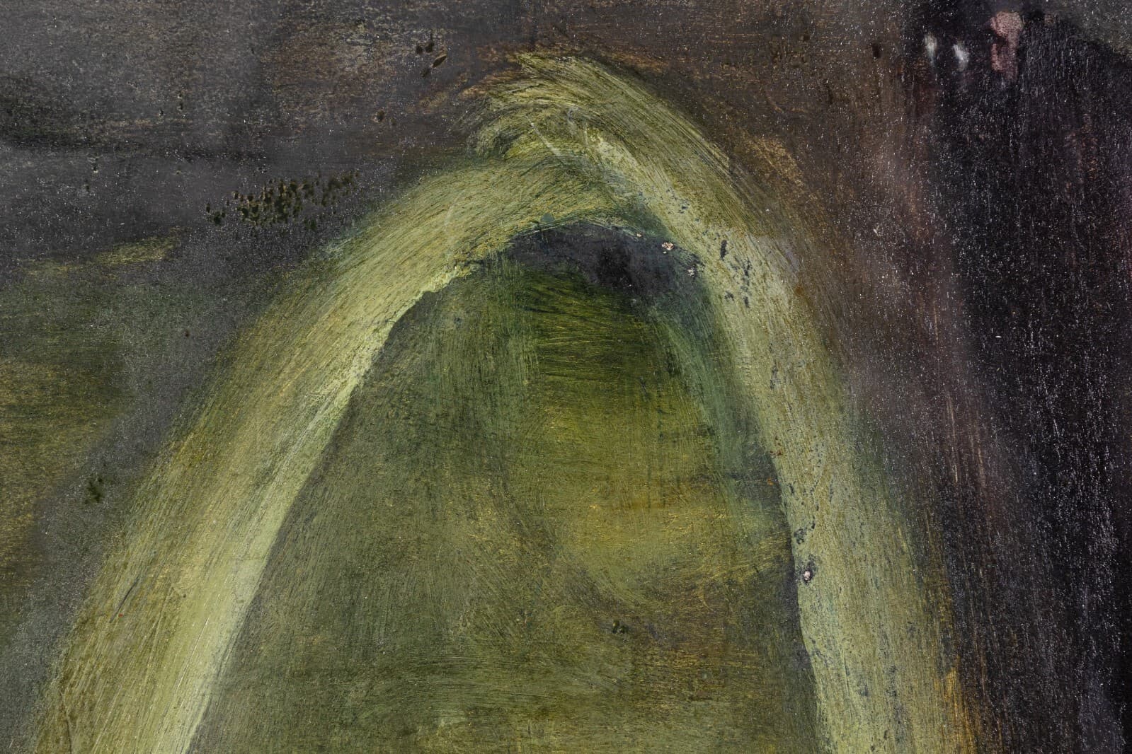 Barbara Goodman For Betty Signed Abstract Figurative Oil Painting on Paper 1994 - Thumbnail 5