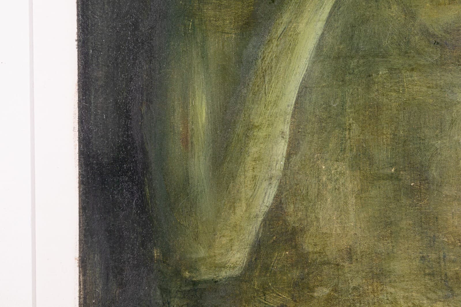 Barbara Goodman For Betty Signed Abstract Figurative Oil Painting on Paper 1994 - Thumbnail 6