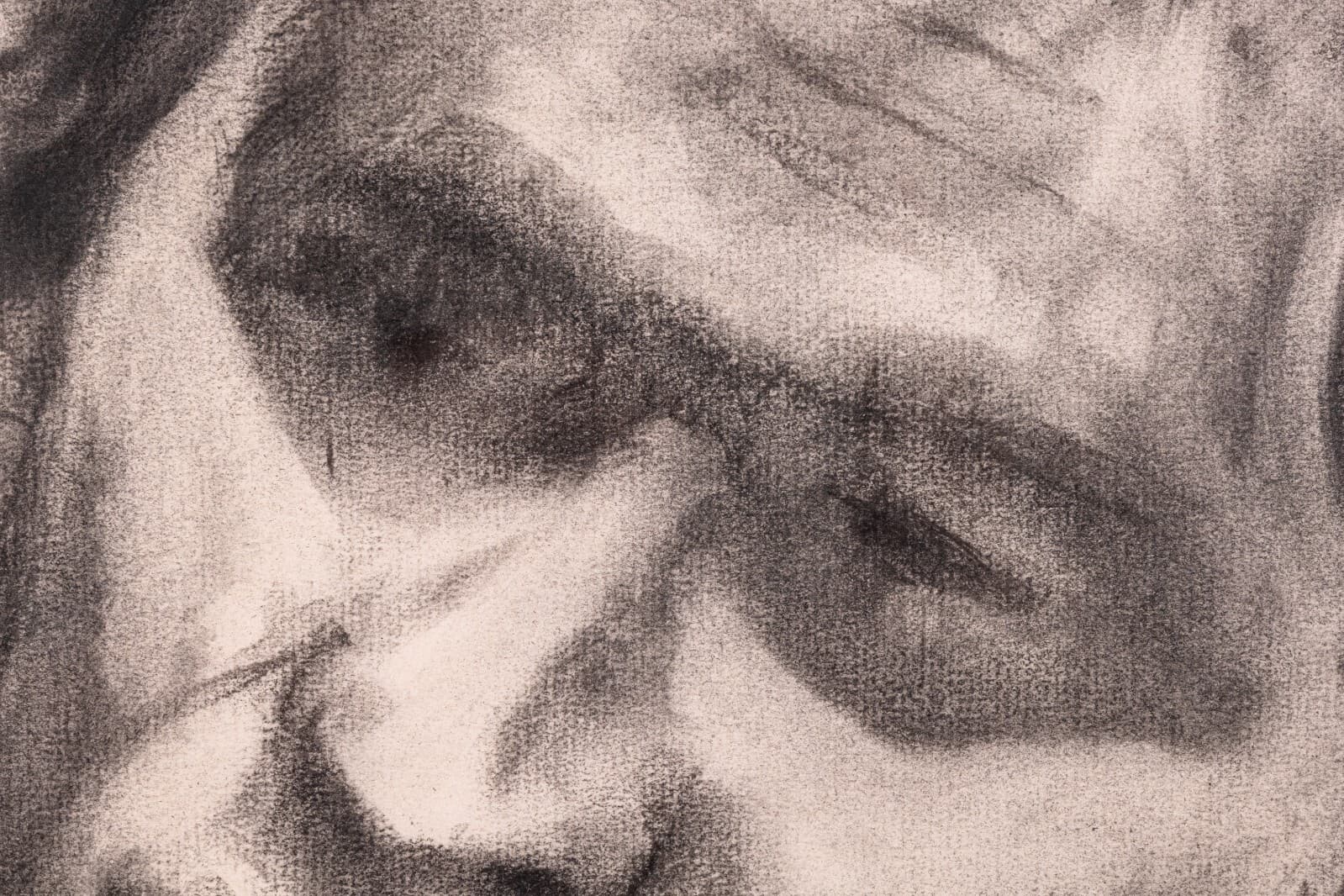 Betty Woodward-Bosley Signed Modern Figurative Graphite Drawing on Paper Framed - Thumbnail 3