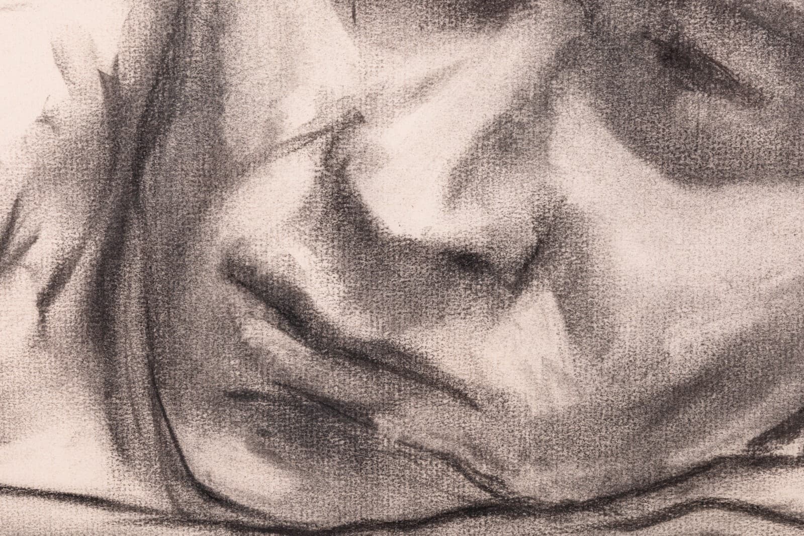 Betty Woodward-Bosley Signed Modern Figurative Graphite Drawing on Paper Framed - Thumbnail 5