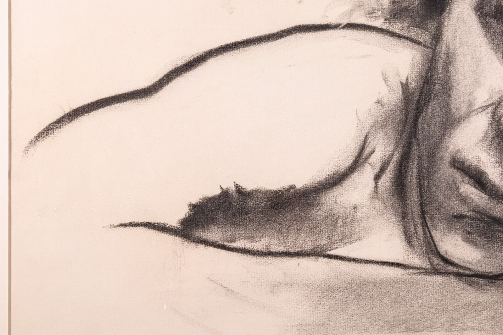 Betty Woodward-Bosley Signed Modern Figurative Graphite Drawing on Paper Framed - Thumbnail 7