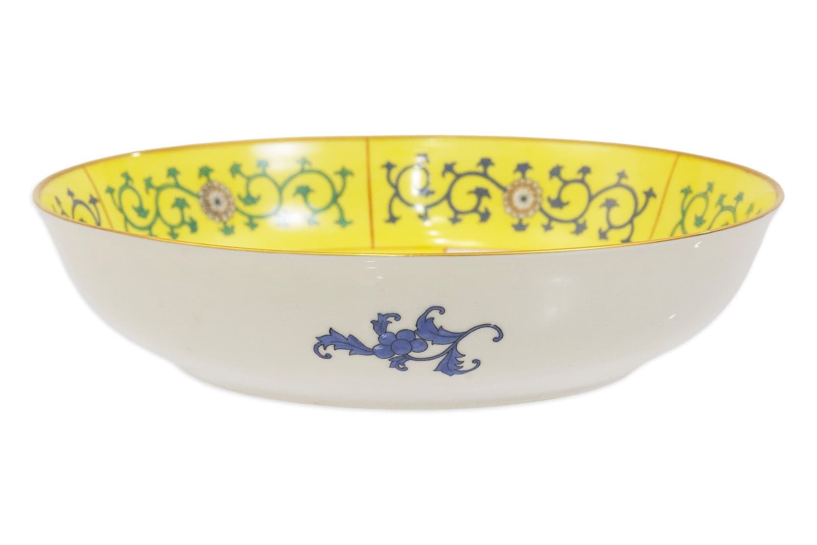 Yellow Dynasty 10' Round Vegetable Bowl By Herand - Thumbnail 3