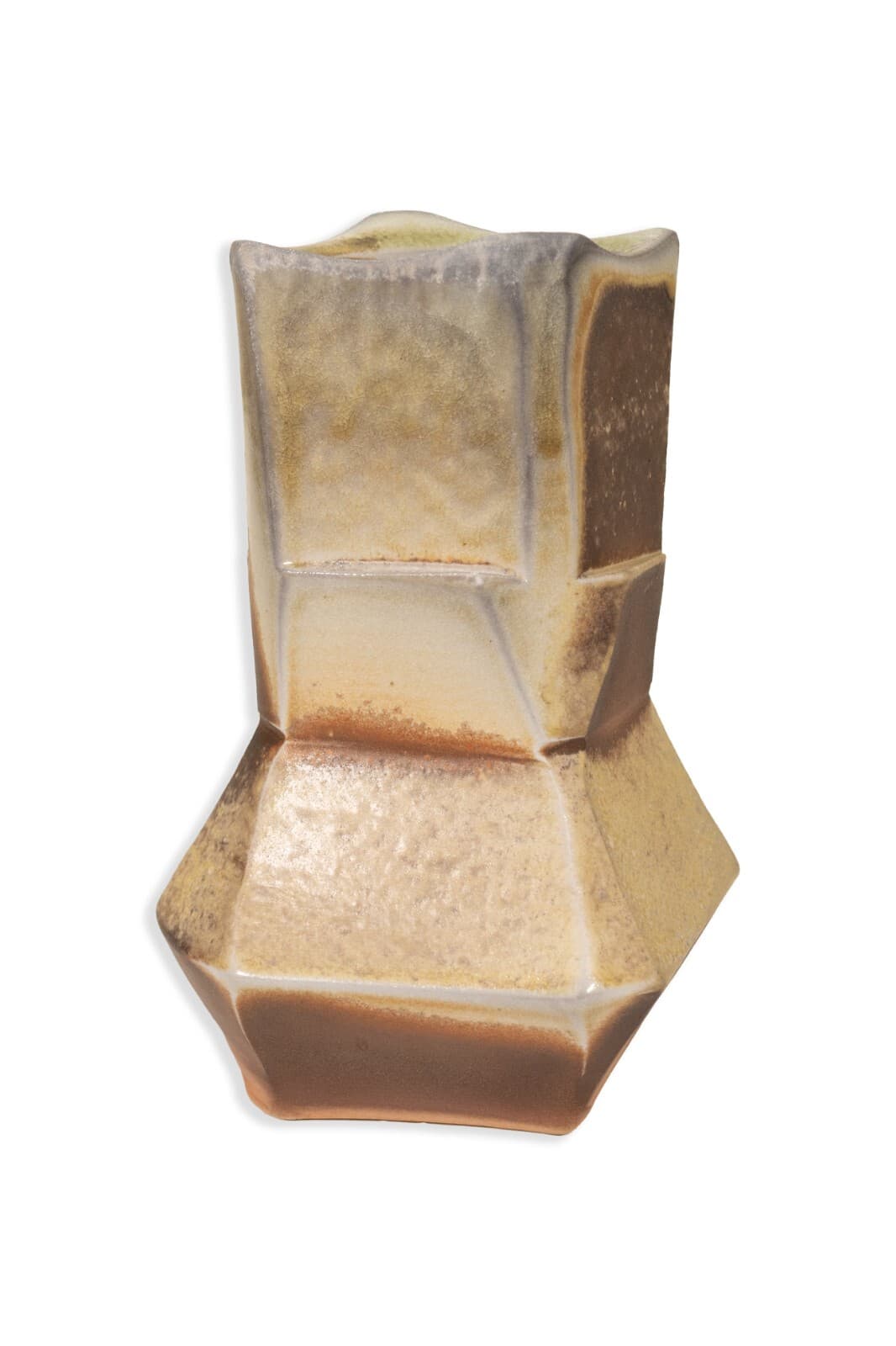 Benjamin Maier Signed Ceramic Cubist Vase or Vessel Contemporary Art Studio Art - Thumbnail 2