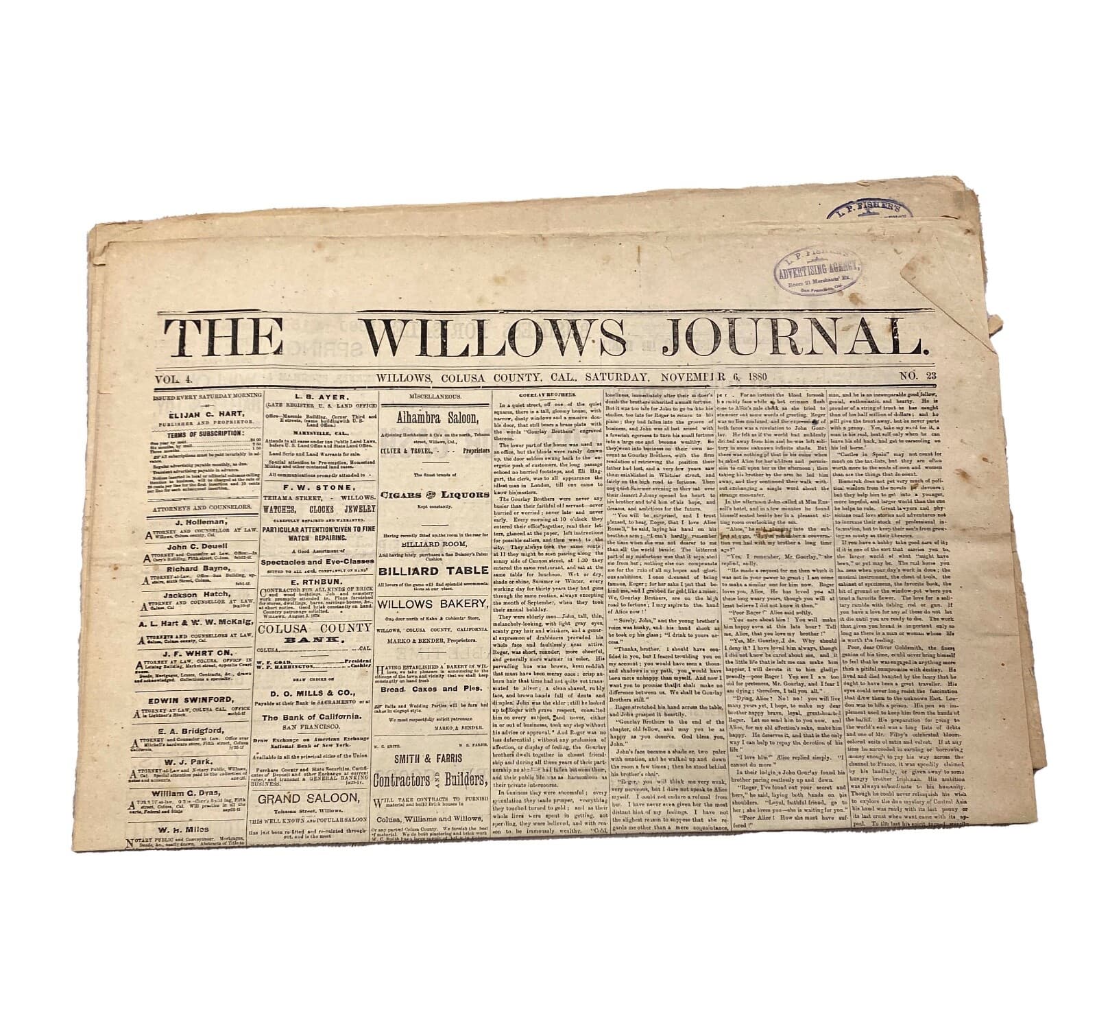 Antique The Sacramento Reporter, Tulane Weekly Times & The Willows Journal Paper - Thumbnail 3