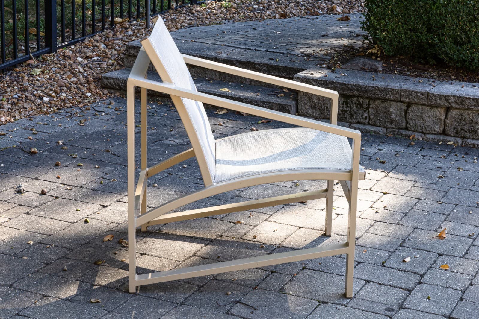 Set of 4 Pavilion Aventura Patio Armchairs with Pair of Ottomans and Side Tables - Thumbnail 10