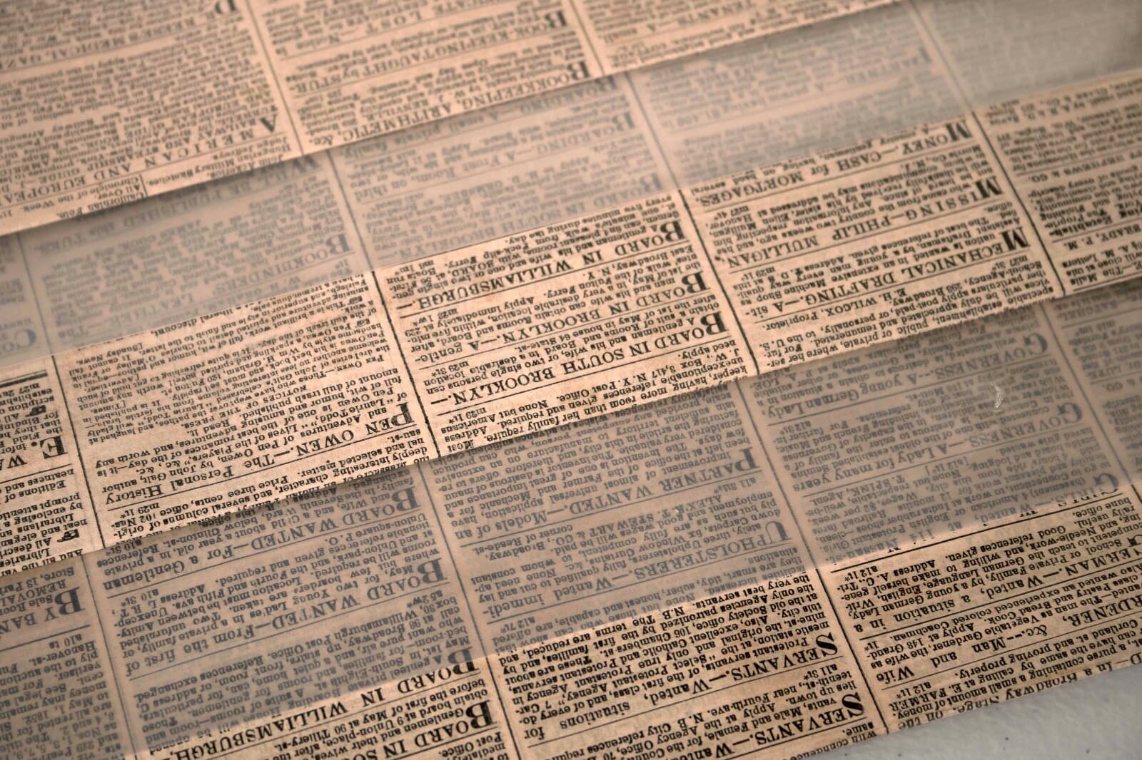 Antique Set of 3 New York Daily Tribune Historical Original Newspapers 1851 - Thumbnail 4