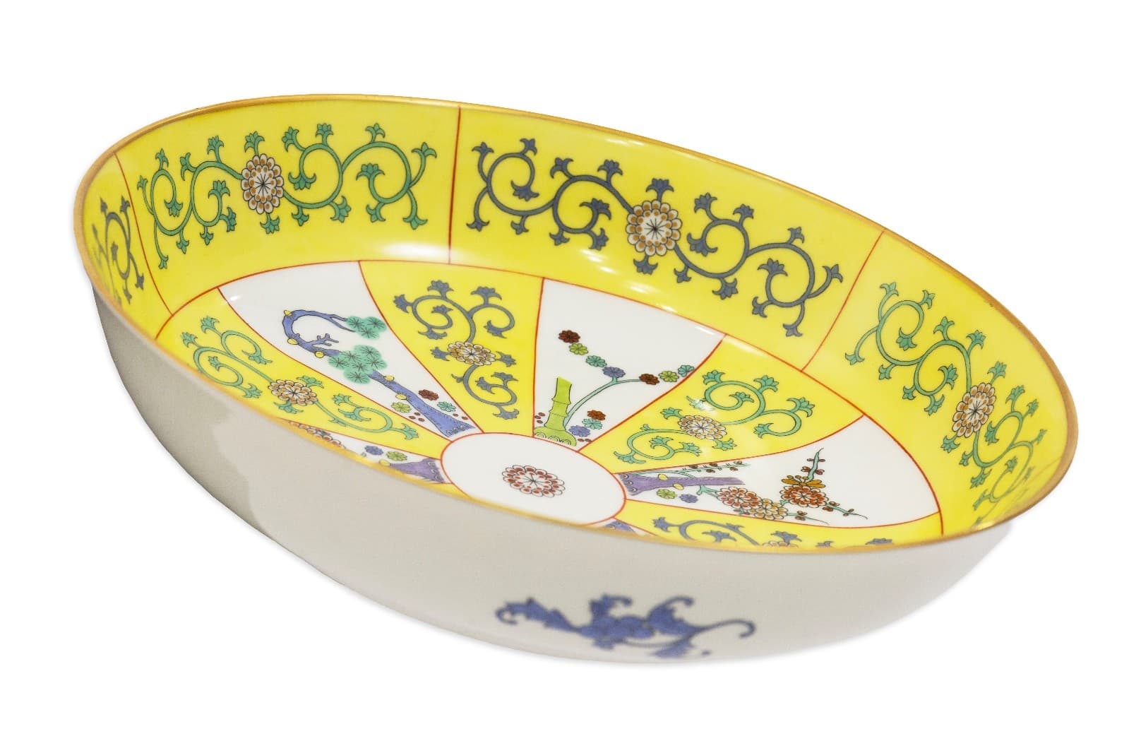 Yellow Dynasty 10' Round Vegetable Bowl By Herand - Thumbnail 2