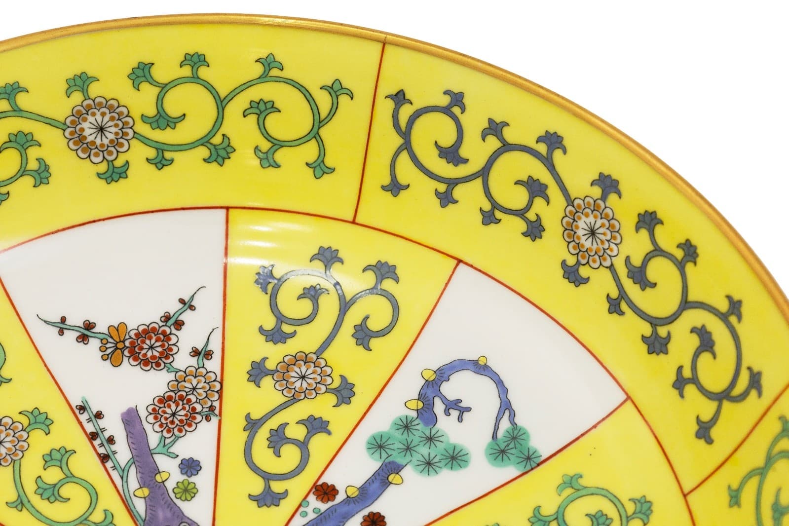 Yellow Dynasty 10' Round Vegetable Bowl By Herand - Thumbnail 5