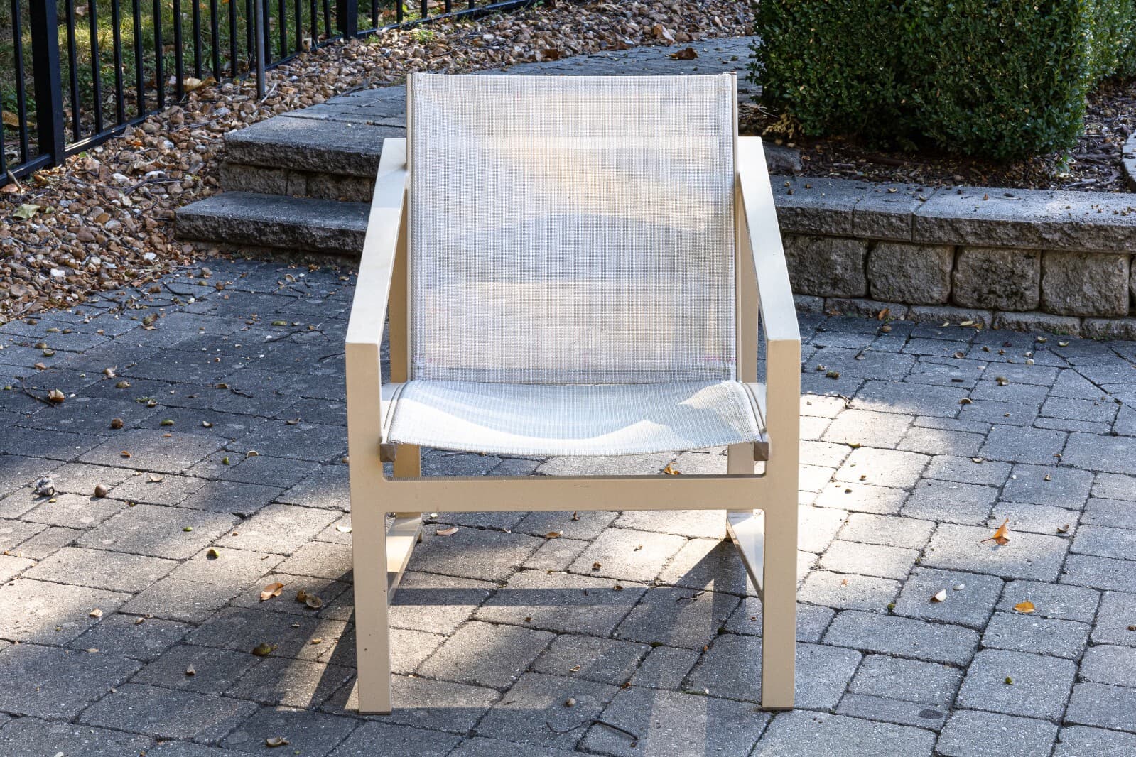 Set of 4 Pavilion Aventura Patio Armchairs with Pair of Ottomans and Side Tables - Thumbnail 9