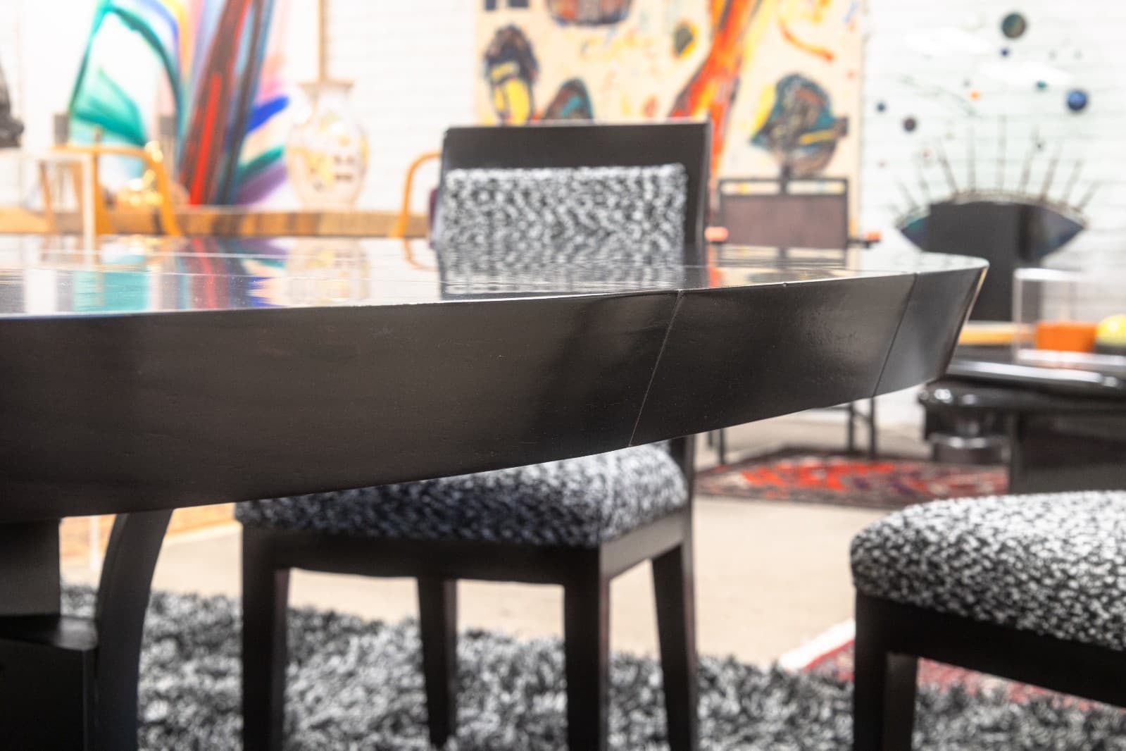 Kindel Furniture Mark Cherry Wood Custom Made Dining Table by Dorothy Draper - Thumbnail 6