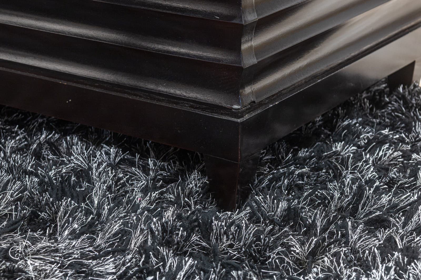 Barbara Barry for Baker Modern Fluted Black Lacquered Sideboard Credenza - Thumbnail 10