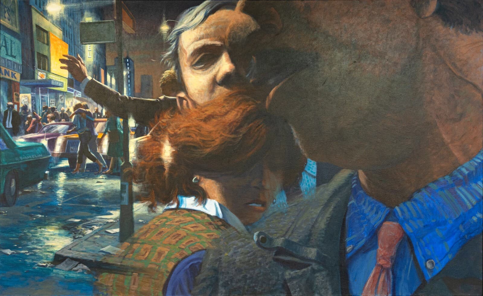 Robert Birmelin Signaling - The Displacement Signed Acrylic Painting 1985-86 - Thumbnail 2