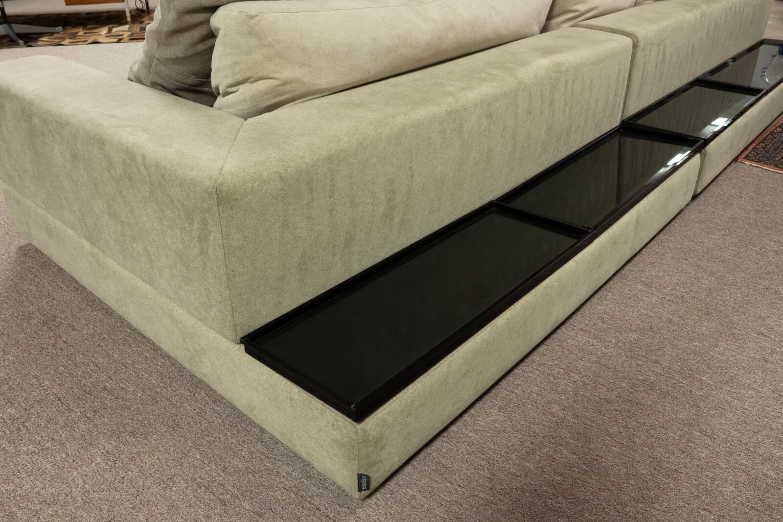 Contemporary Modern Arketipo Large L Shape 3 Piece Sectional Sofa Italy 1990s - Thumbnail 4