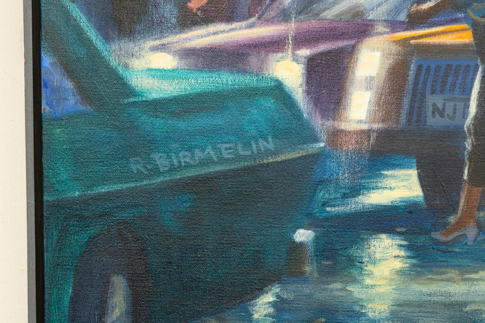 Robert Birmelin Signaling - The Displacement Signed Acrylic Painting 1985-86 - Thumbnail 5