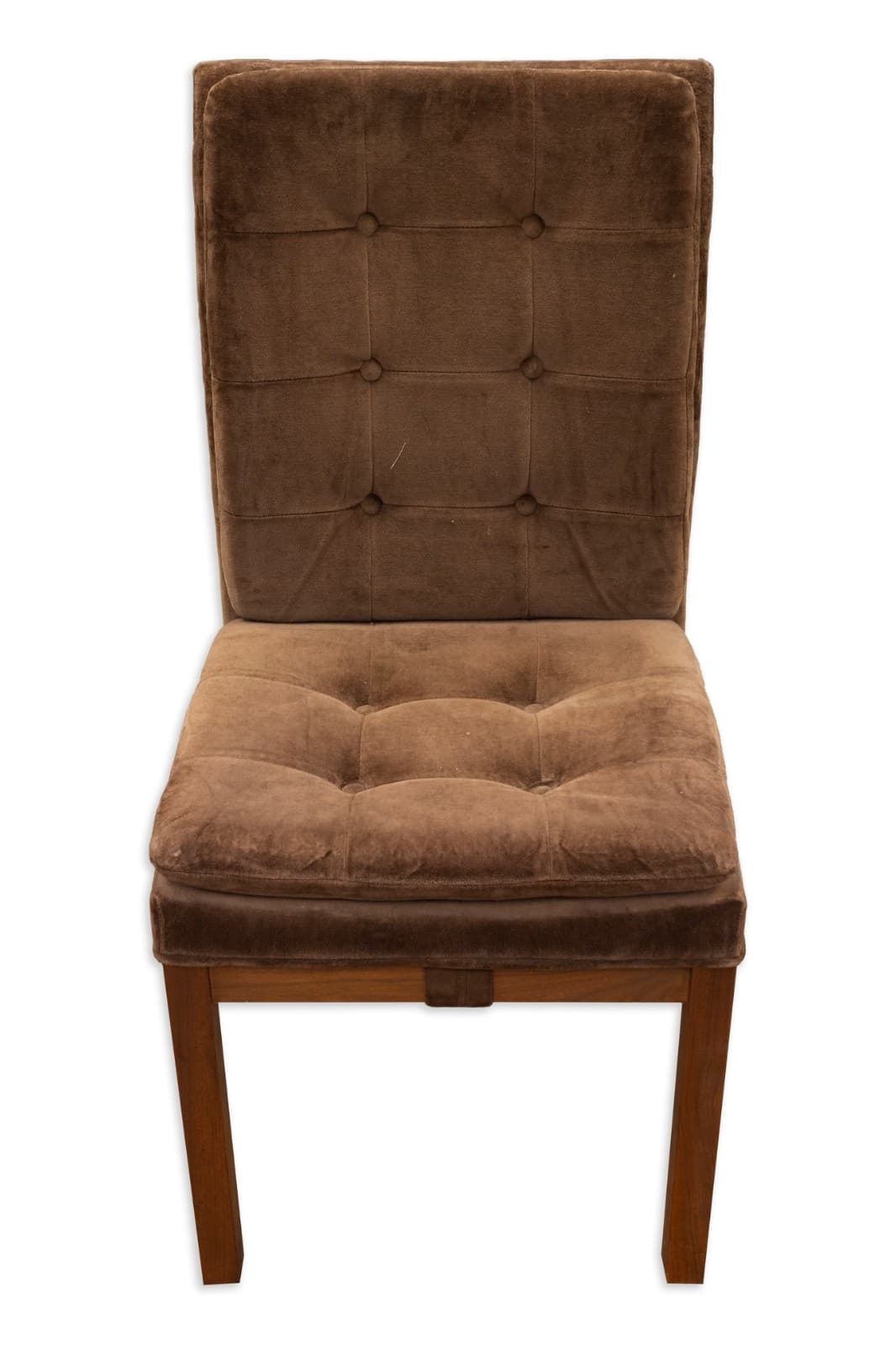 Merton Gershun For Dillingham Set Of 6 Brown Upholstered Dining Chairs - Thumbnail 6