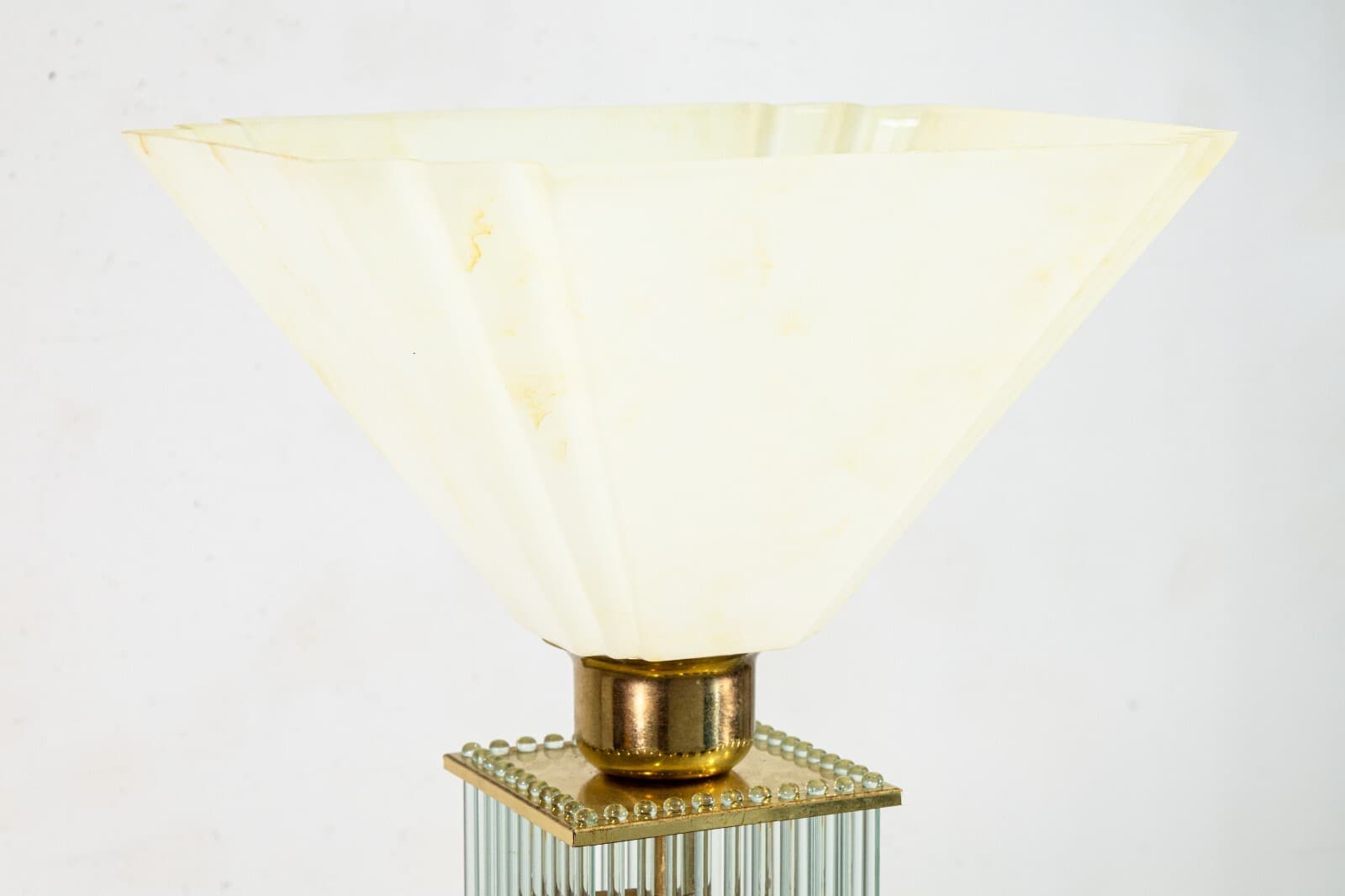 Pair of 1960s Gaetano Sciolari Brass and Glass Mid Century Modern Table Lamps - Thumbnail 4