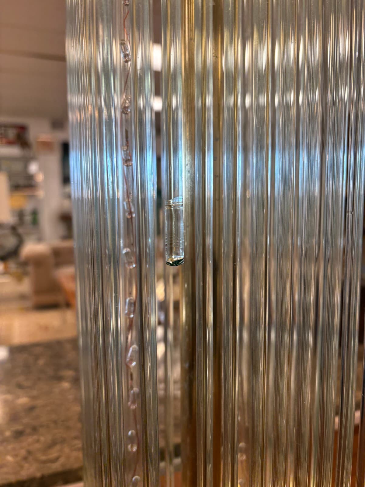 Pair of 1960s Gaetano Sciolari Brass and Glass Mid Century Modern Table Lamps - Thumbnail 12