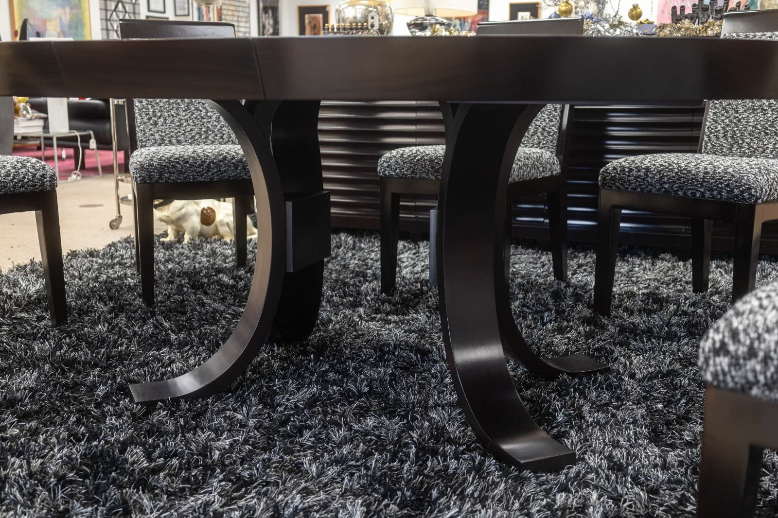 Kindel Furniture Mark Cherry Wood Custom Made Dining Table by Dorothy Draper - Thumbnail 4