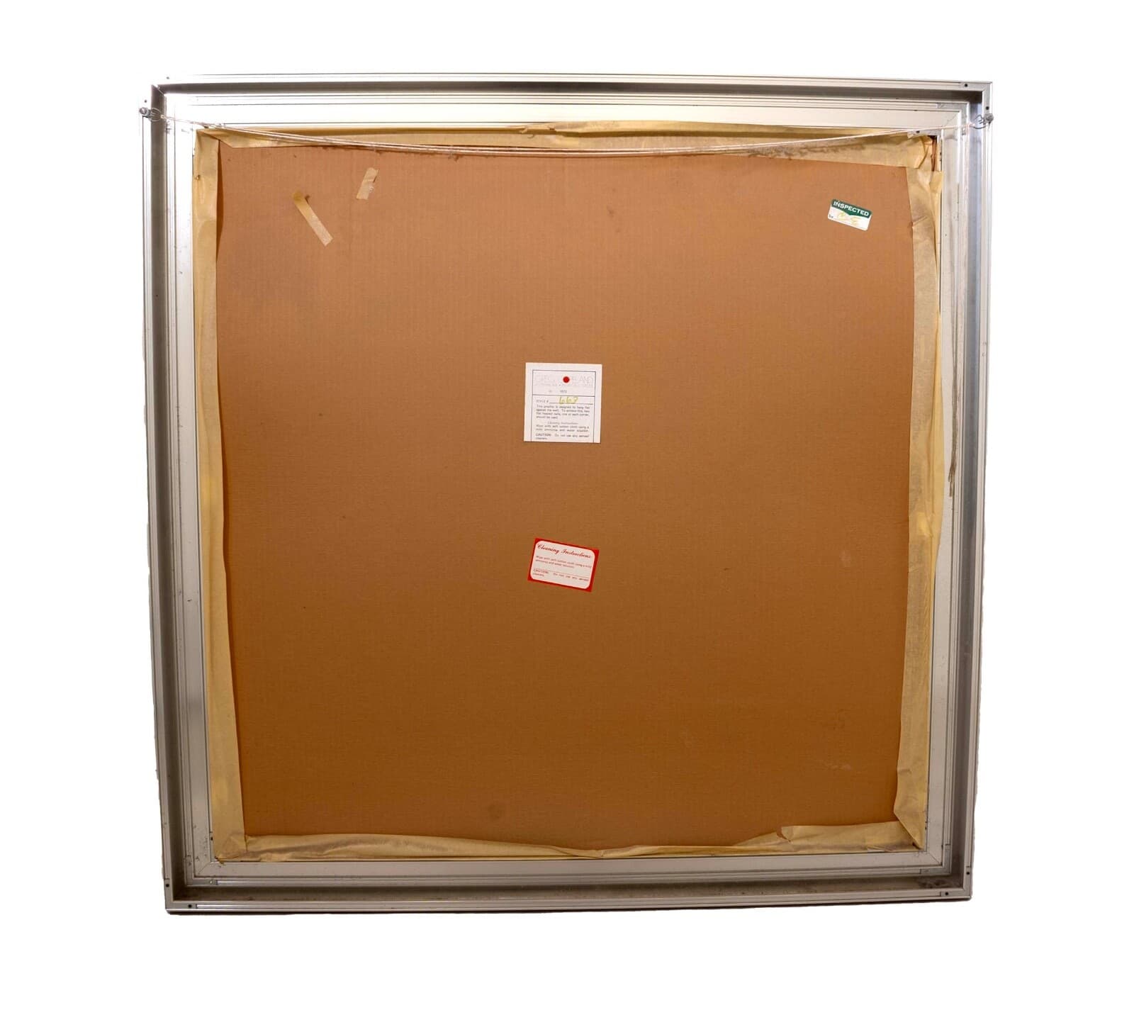 Greg Copeland #633 Signed Modern Geometric Op Art Space Age Mirror Framed 1970s - Thumbnail 10