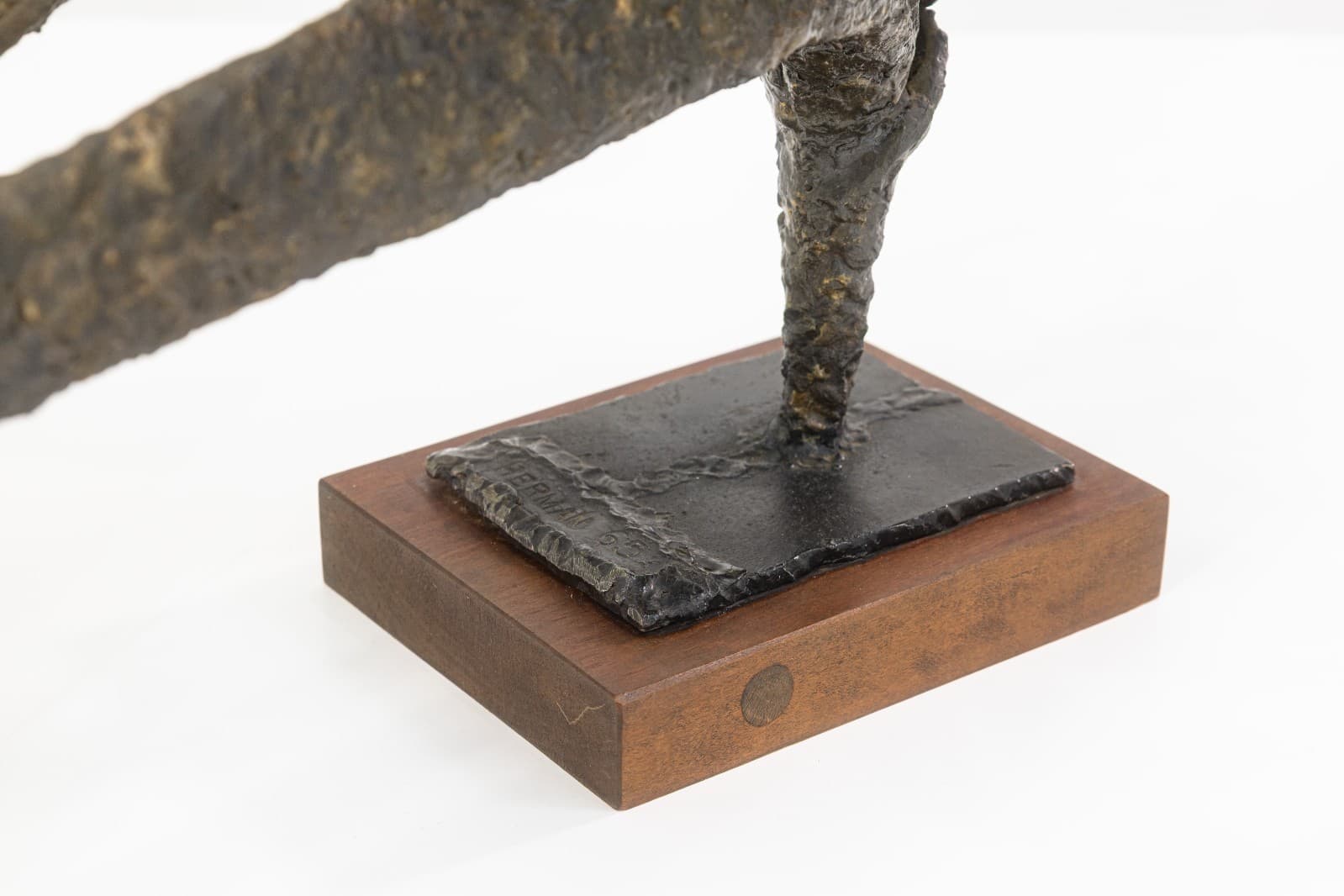 James Herman - Untitled 1965 Signed Abstract Bronze Brutalist Modern Sculpture - Thumbnail 7