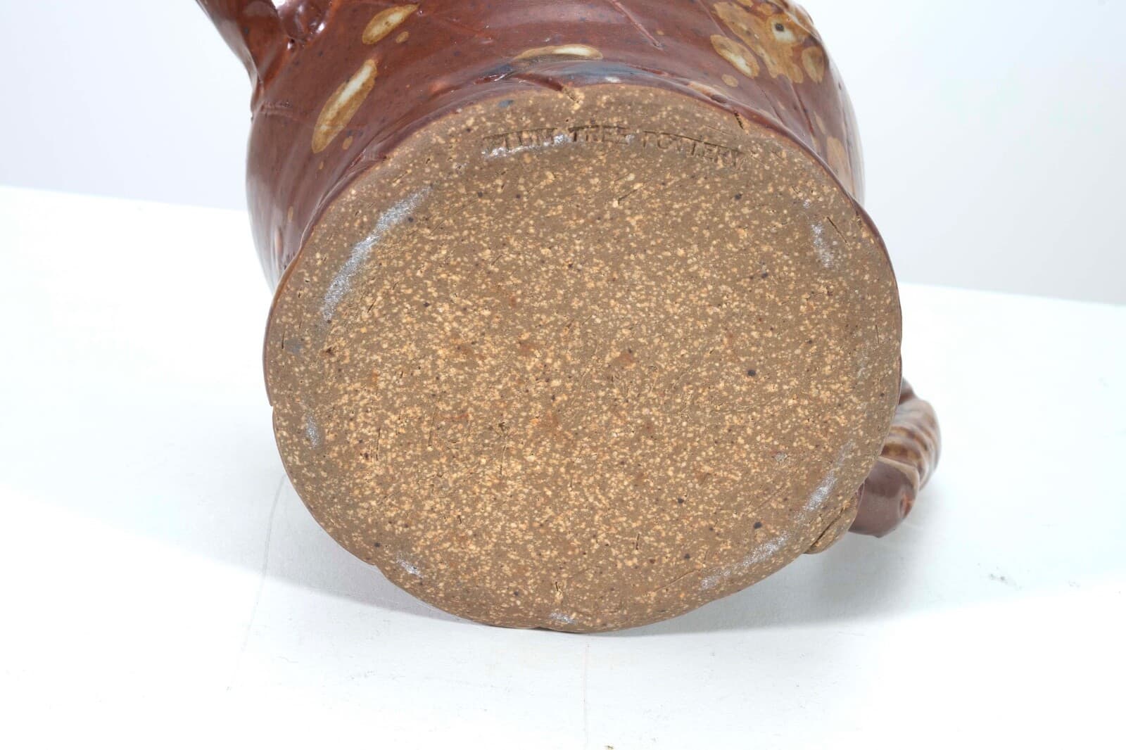 John Glick Ceramic Stoneware Sugar and Creamer Holder Stamped Plum Tree Pottery - Thumbnail 14