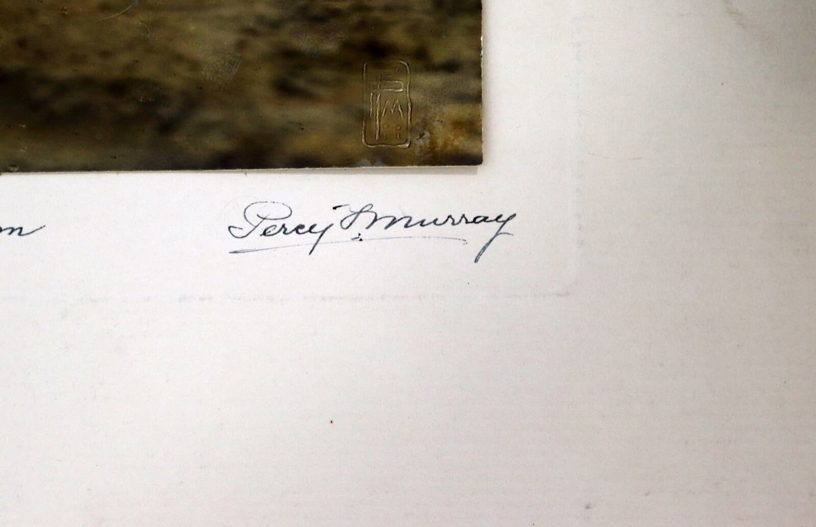 Percy Murray The Approaching Storm Signed Vintage Hand-Colored Photo Print - Thumbnail 6
