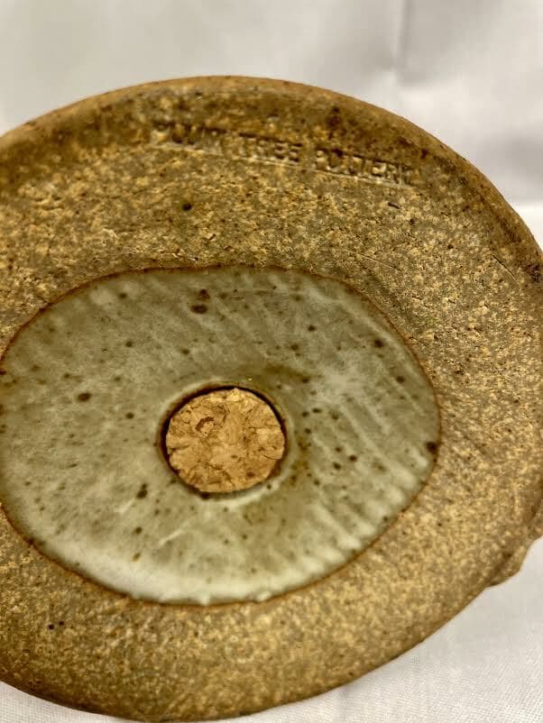John Glick Ceramic Cheese Shaker Service Piece Stamped Plum Tree Pottery - Thumbnail 7