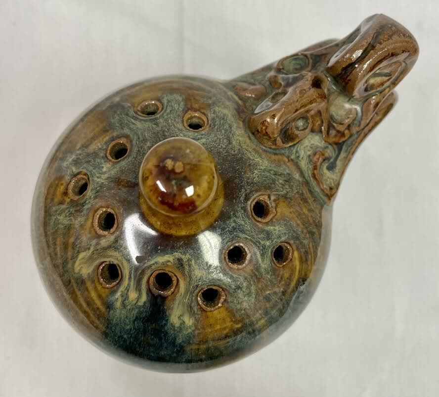 John Glick Ceramic Cheese Shaker Service Piece Stamped Plum Tree Pottery - Thumbnail 6