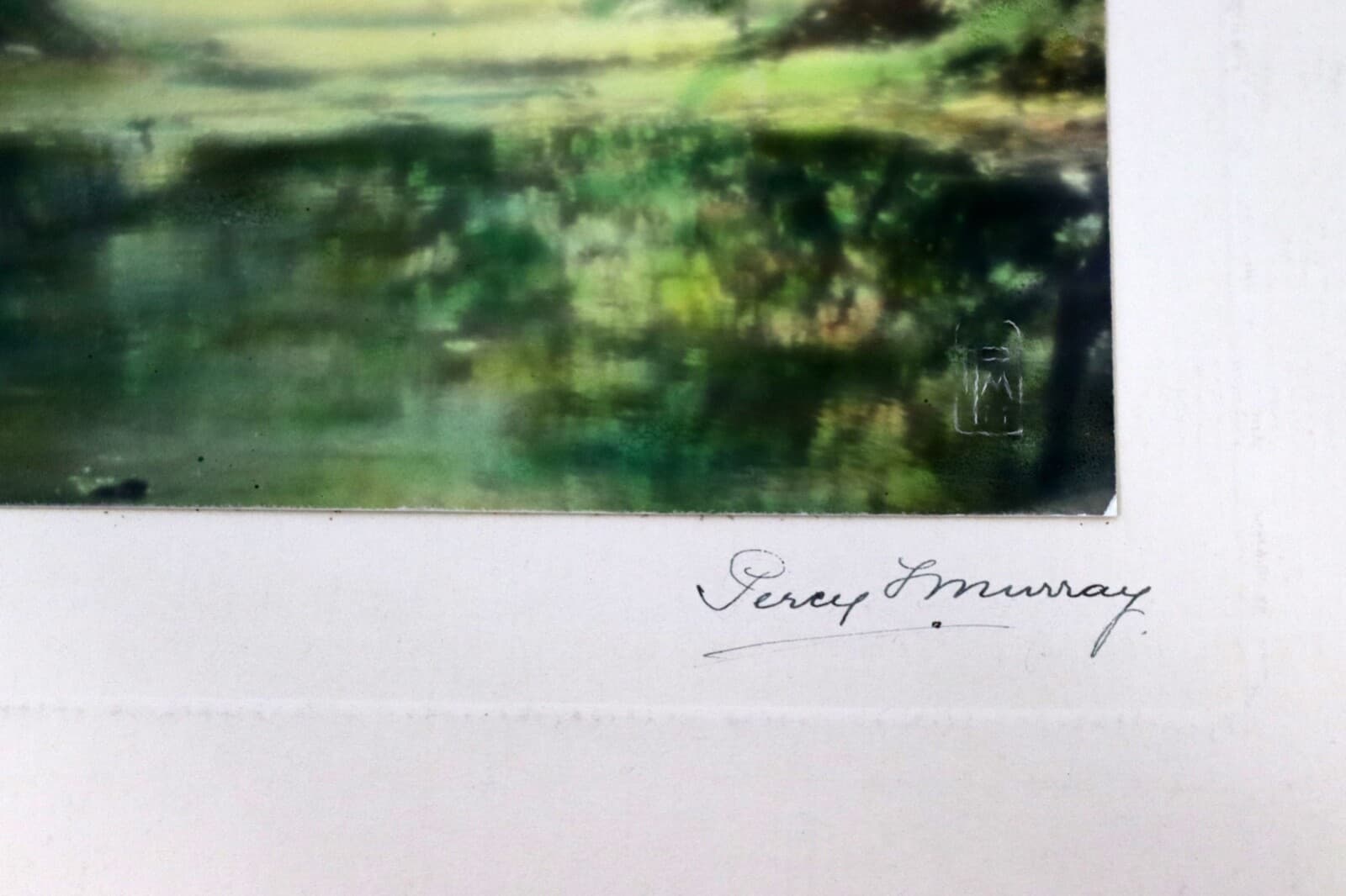Percy Murray Traquility Signed Vintage Hand-Colored Photo Print - Thumbnail 5