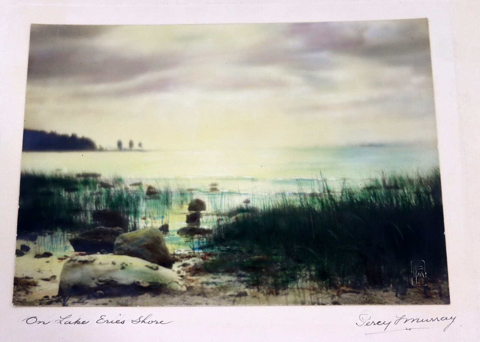 Percy Murray Lake Erie Shores Signed Vintage Hand-Colored Photo Print - Thumbnail 6