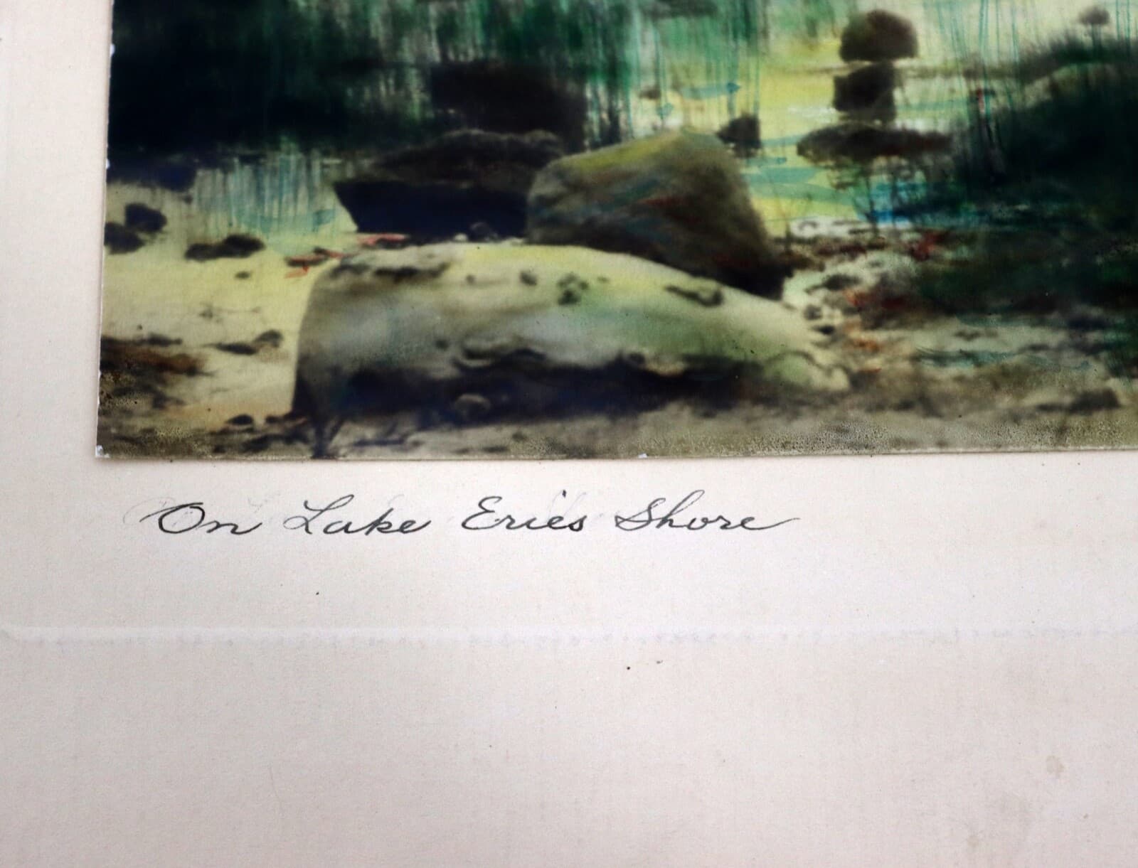 Percy Murray Lake Erie Shores Signed Vintage Hand-Colored Photo Print - Thumbnail 5
