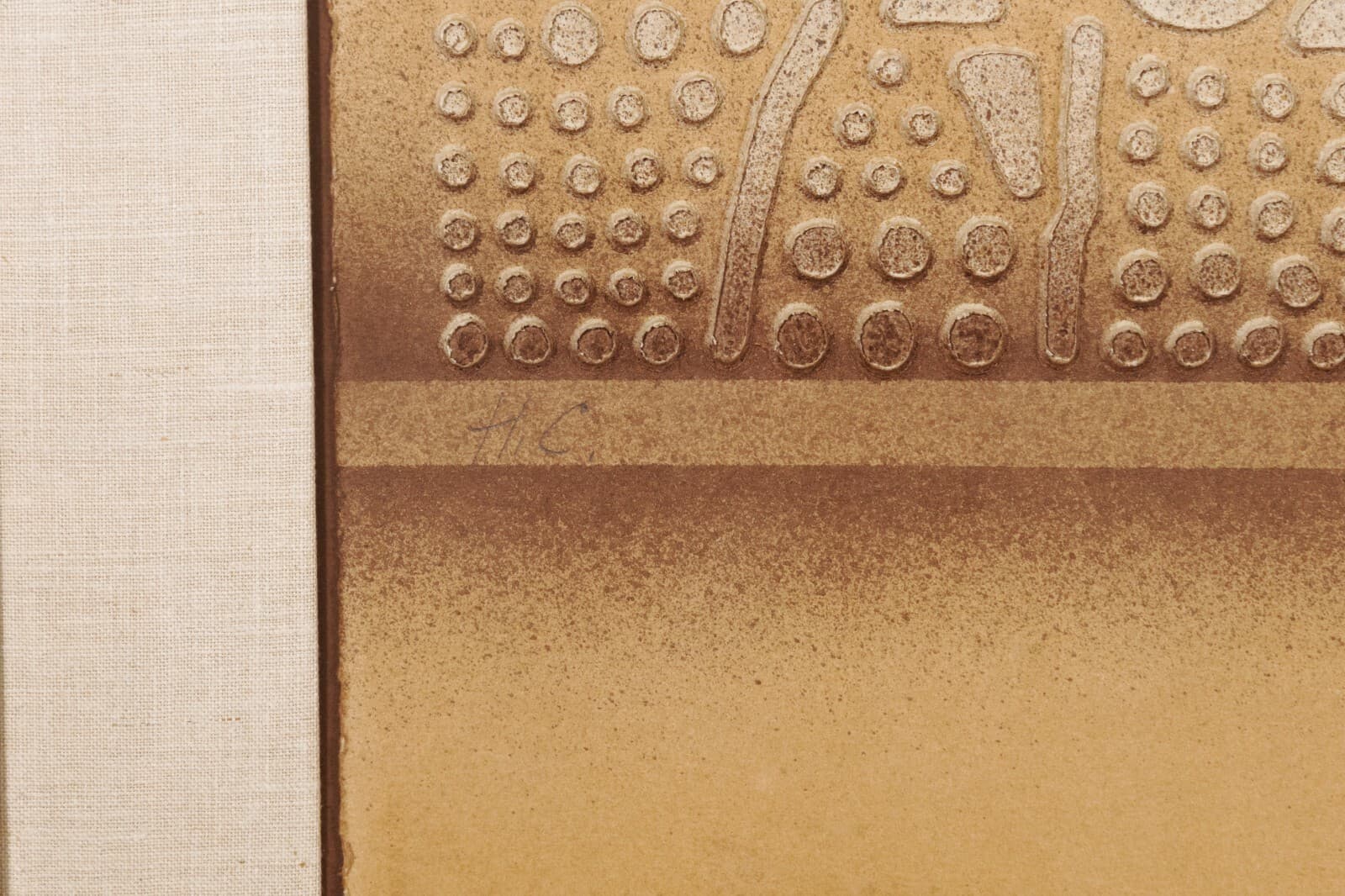 Paul Maxwell Signed Postmodern Minimalist Embossed Print H.C. Edition Framed 197 - Thumbnail 4