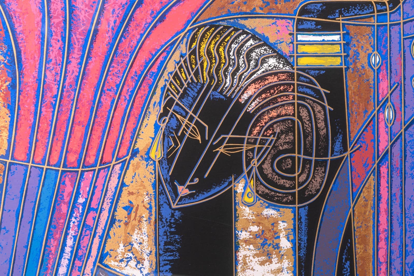 Adrian Wong Shue - Heart Songs, 1990 Signed Serigraph Contemporary Figurative - Thumbnail 3