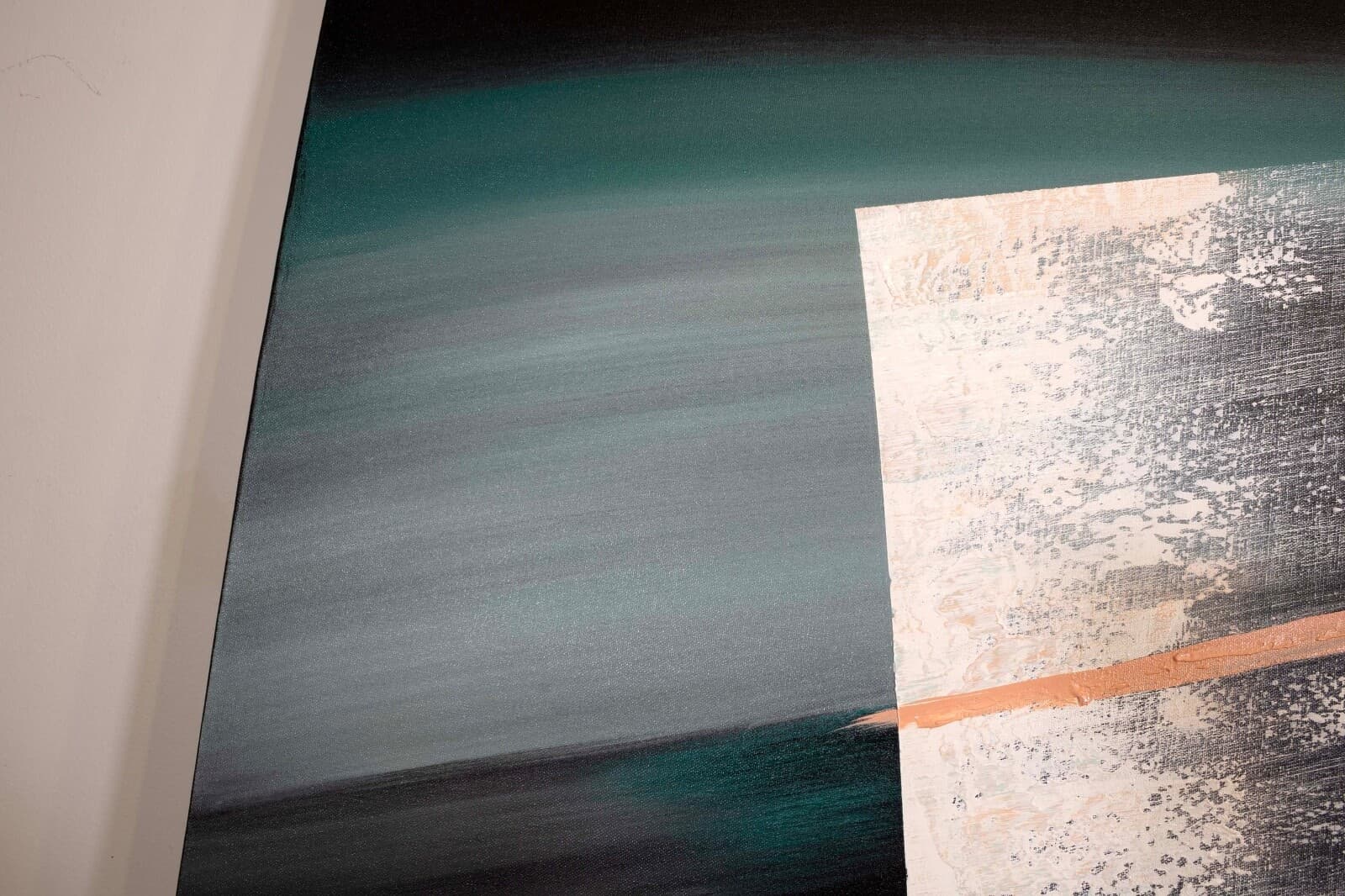 Postmodern Abstract Expressionist Acrylic Painting 1980s Signed Lee Reynolds - Thumbnail 6