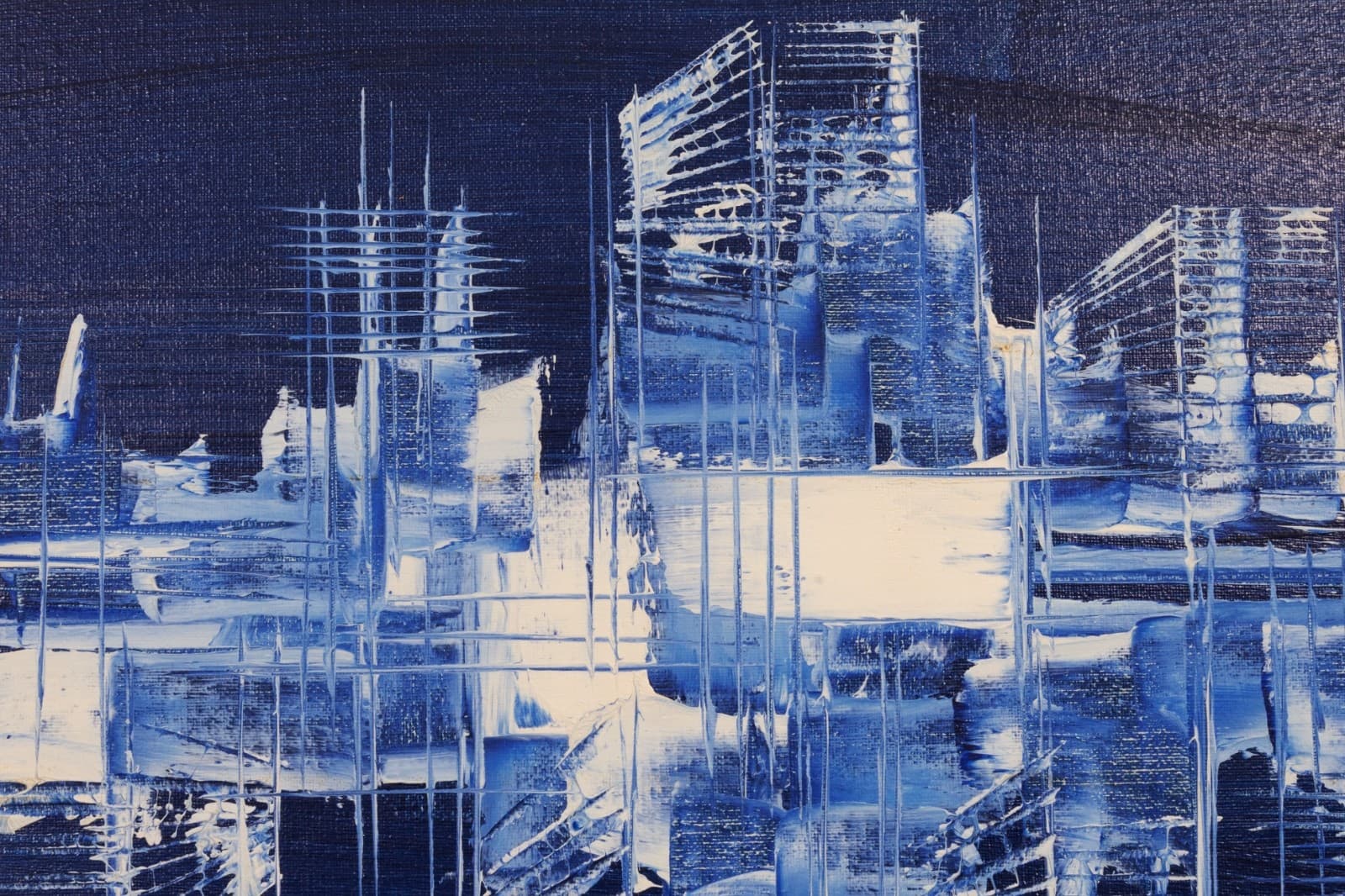 Frans Storm - Architectural Study, c. 1960 Modern Oil Painting on Board Framed - Thumbnail 3