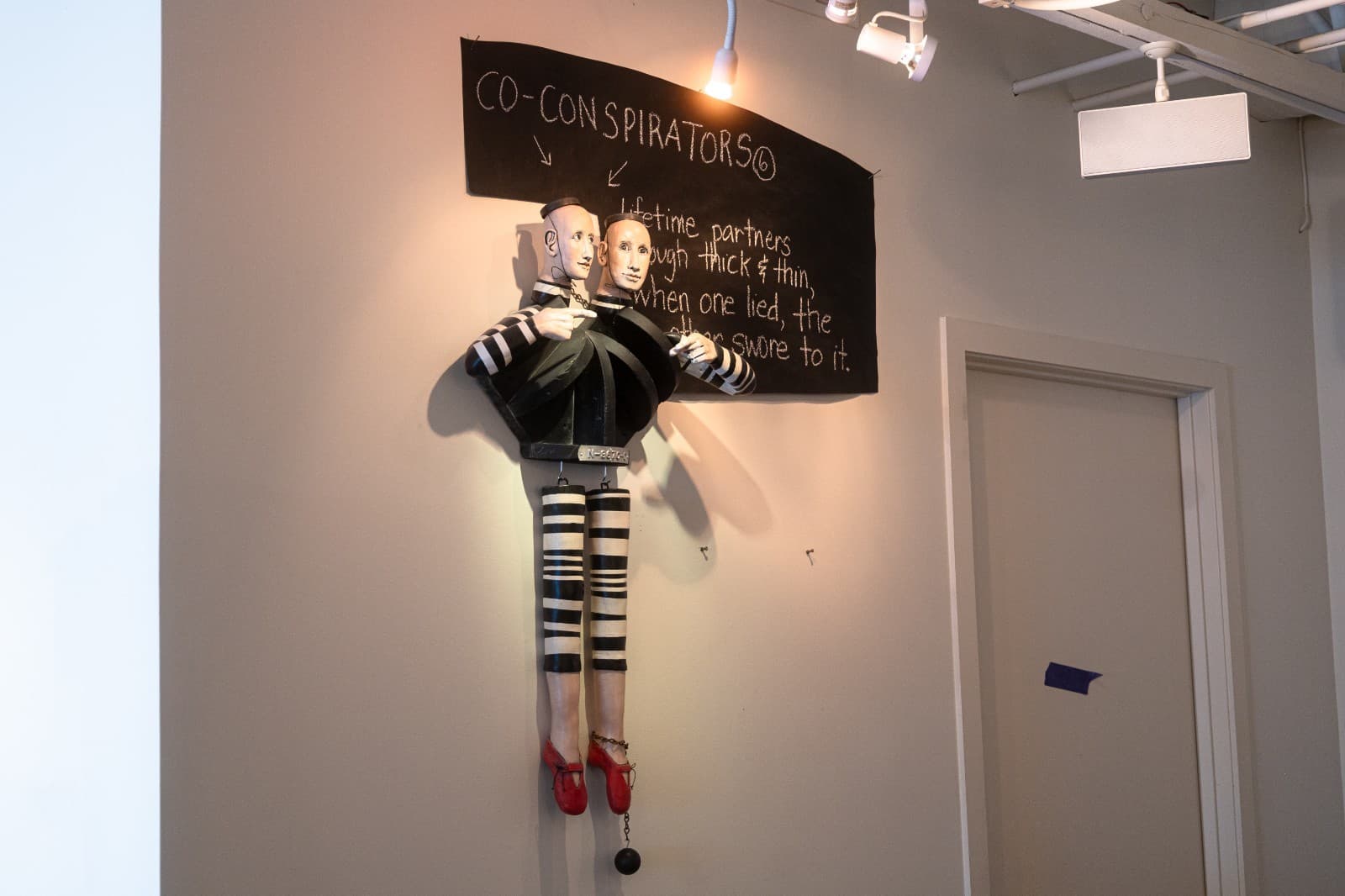 Joan Rasmussen - Co-Conspirators, 2012 Signed Mixed-Media Wall Ceramic Sculpture - Thumbnail 2