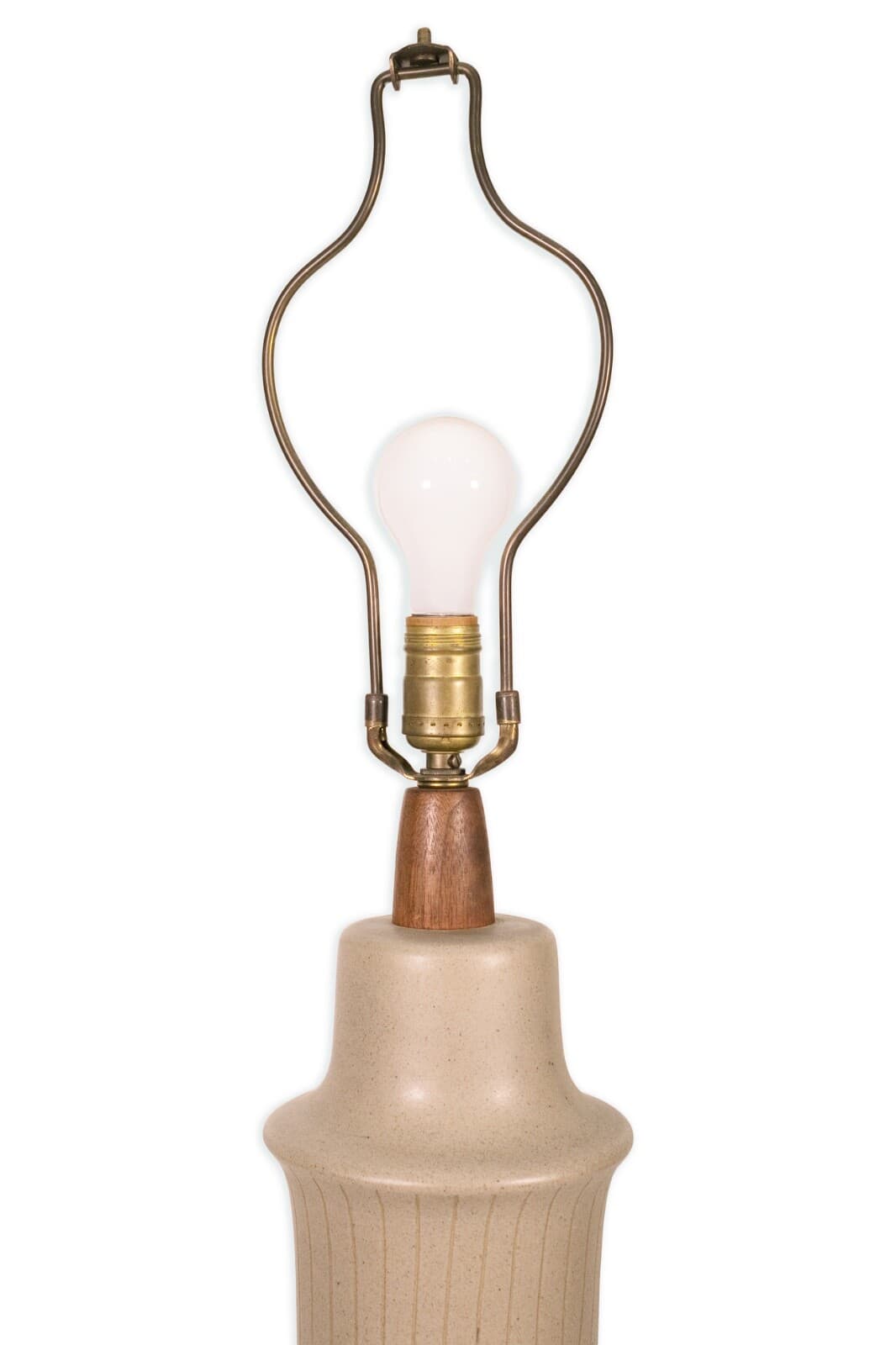 Jane and Gordon Martz Ceramic and Walnut Mid Century Modern 1960s Table Lamp - Thumbnail 6