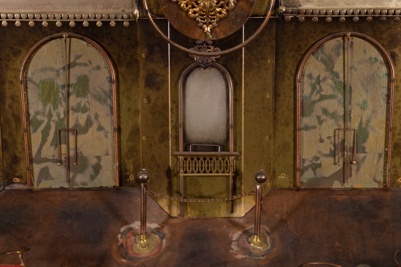 Signed Curtis Jere Paris Theater with Bicycles Wall Sculpture with Original Tags - Thumbnail 4