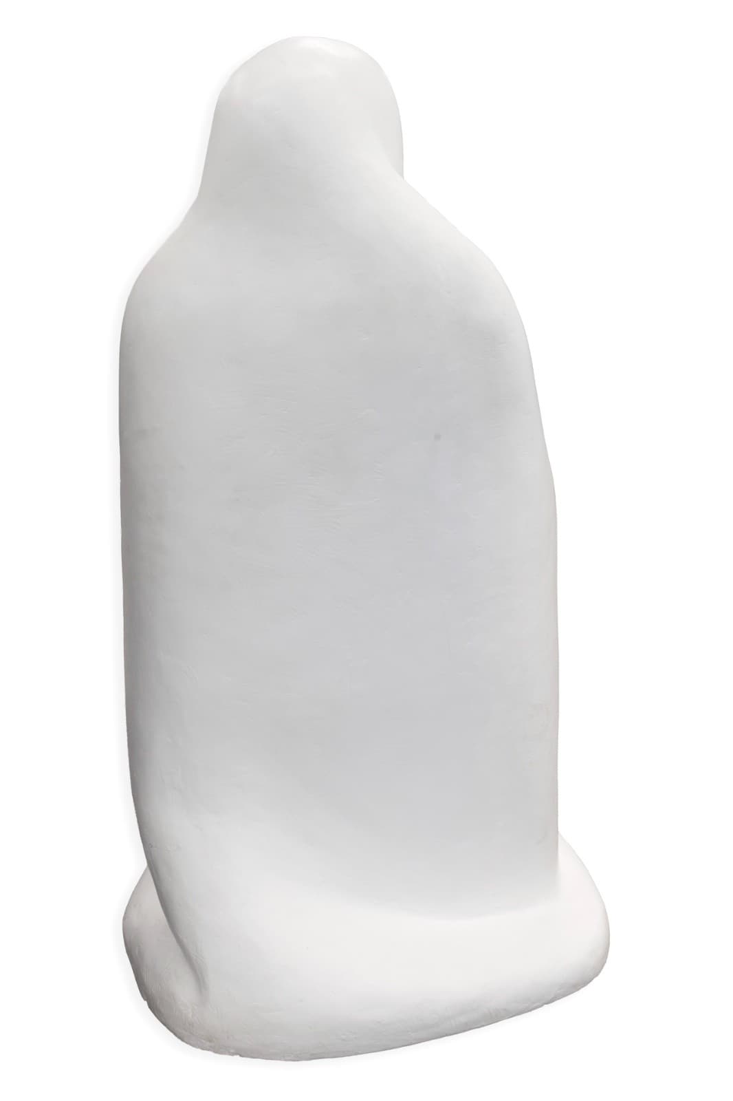 Richard Kozlow - Joseph, 1996 White Cast Resin Modern Sculpture 44" x 30" x 26.5 - Thumbnail 4