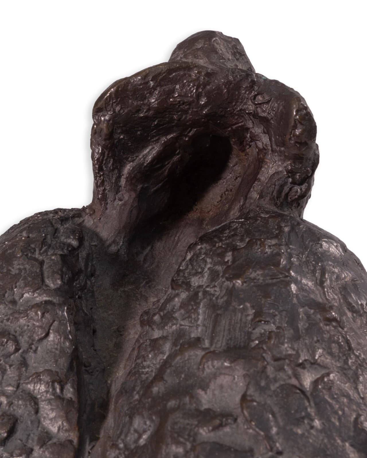 Richard Kozlow - Untitled (Abstract), 1996 Black Bronze Modernist Sculpture - Thumbnail 5
