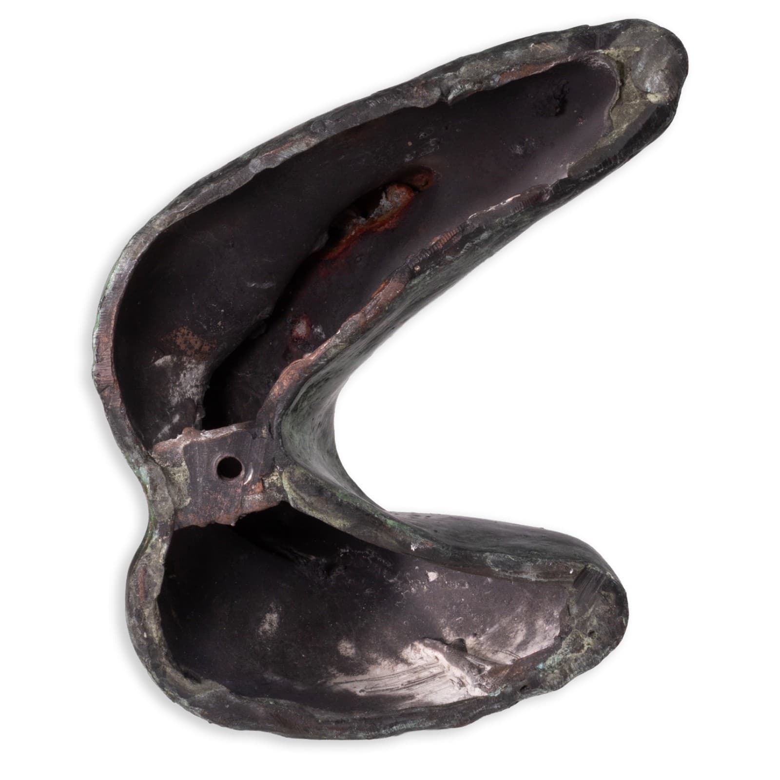 Richard Kozlow - Fez, 1996 Green Patinaed Bronze Modern Abstract Sculpture - Thumbnail 7