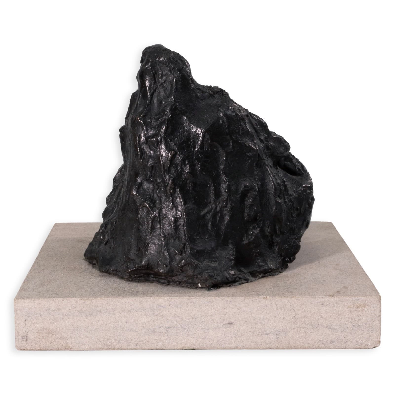 Richard Kozlow - Spectre (Black), 1996 Modern Bronze Sculpture On Cement Base - Thumbnail 4