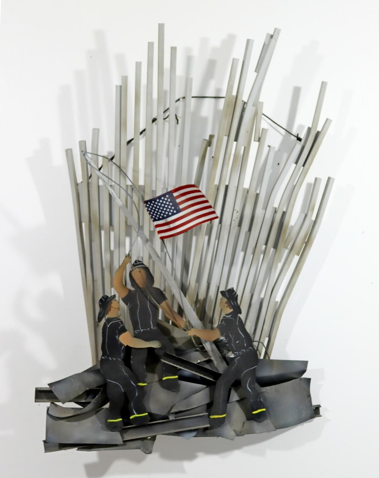 Contemporary Curtis Jere Signed & Dated 9/11 Memorial Wall Sculpture - Thumbnail 2