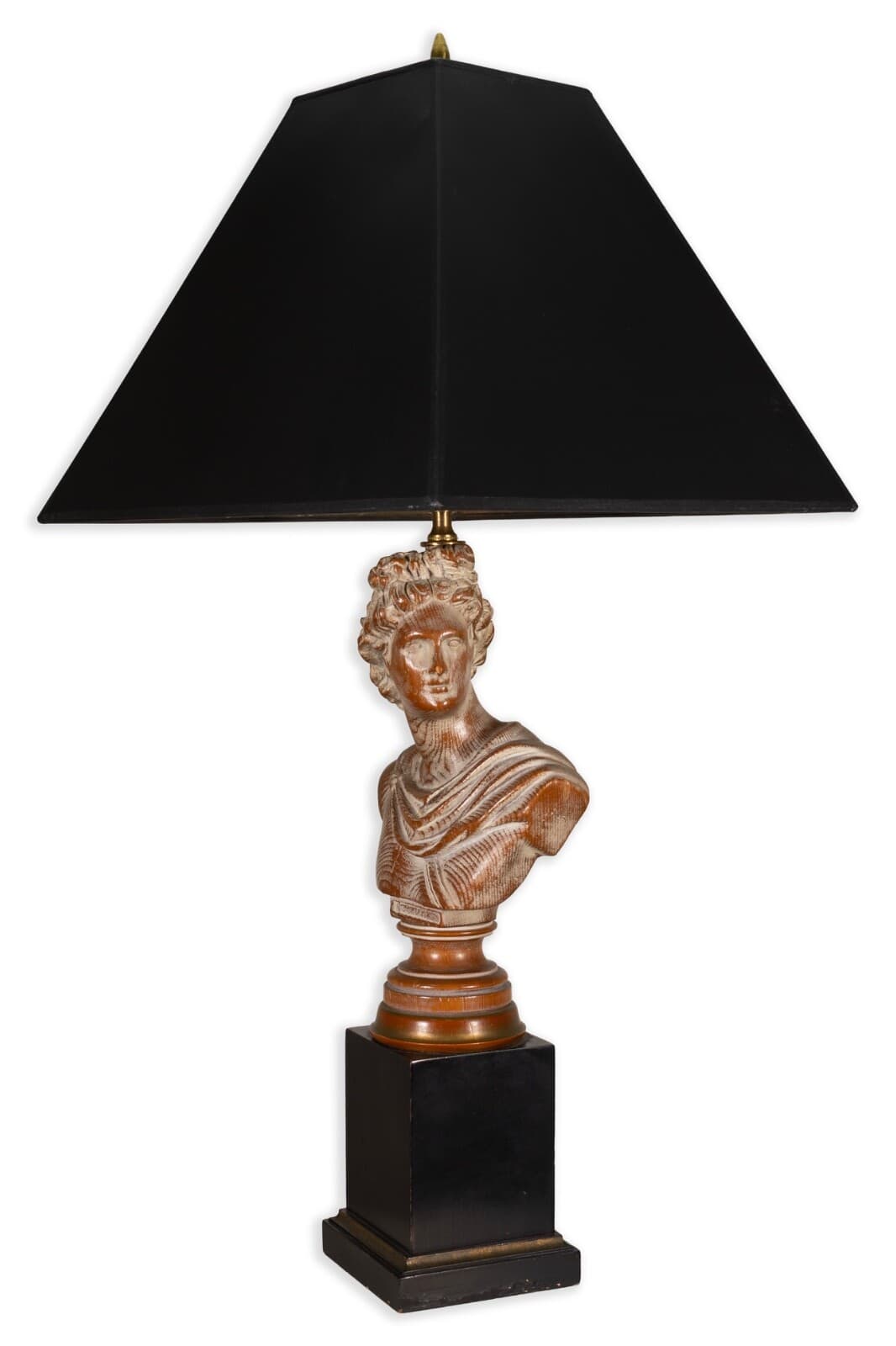 Pair Of French Neoclassical Daphne & Apollo Oak Lamps - Thumbnail 4
