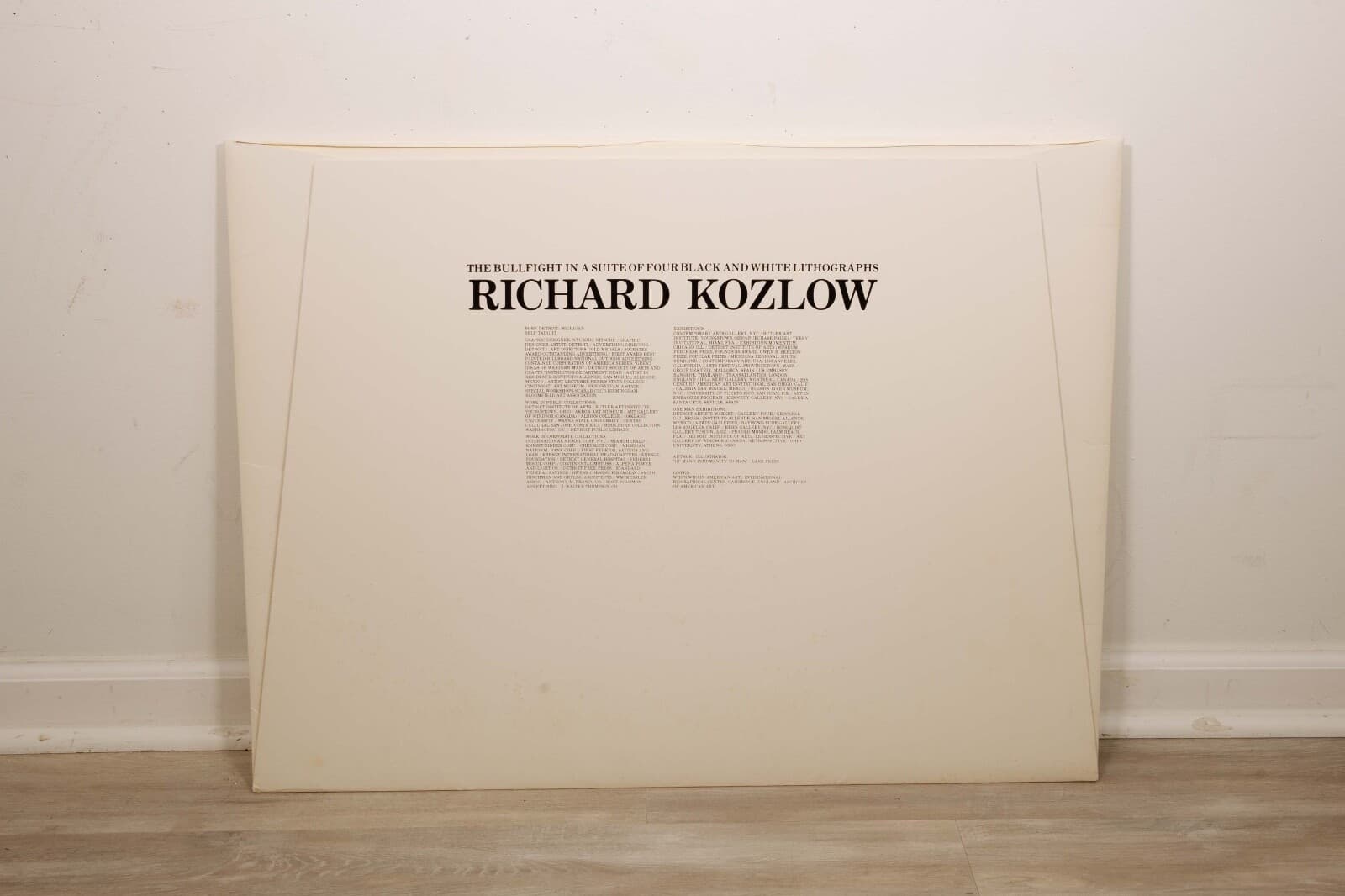 Richard Kozlow Plaza De Toros Portfolio with 4 Lithographs Signed - Thumbnail 19