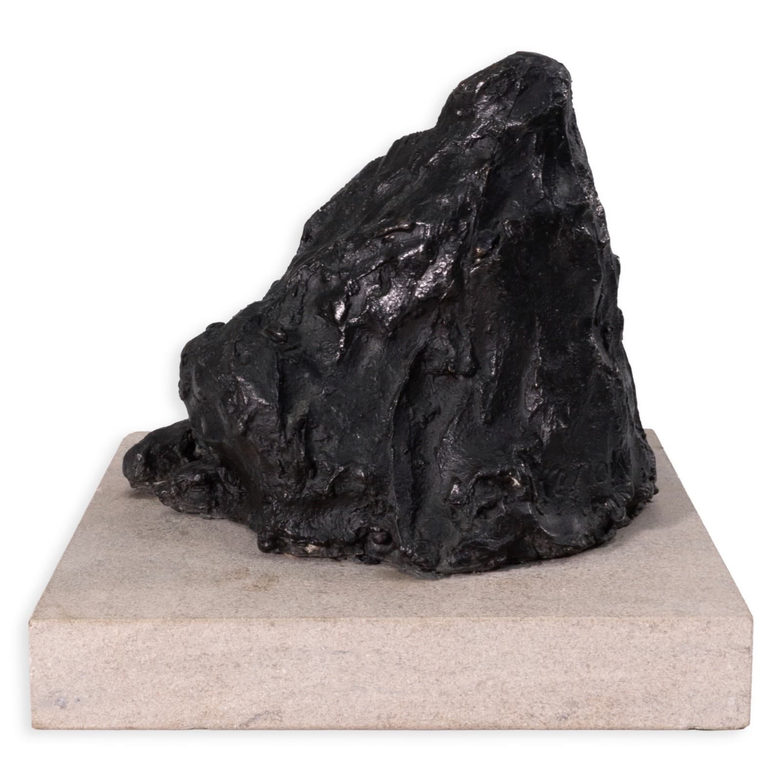 Richard Kozlow - Spectre (Black), 1996 Modern Bronze Sculpture On Cement Base - Thumbnail 3