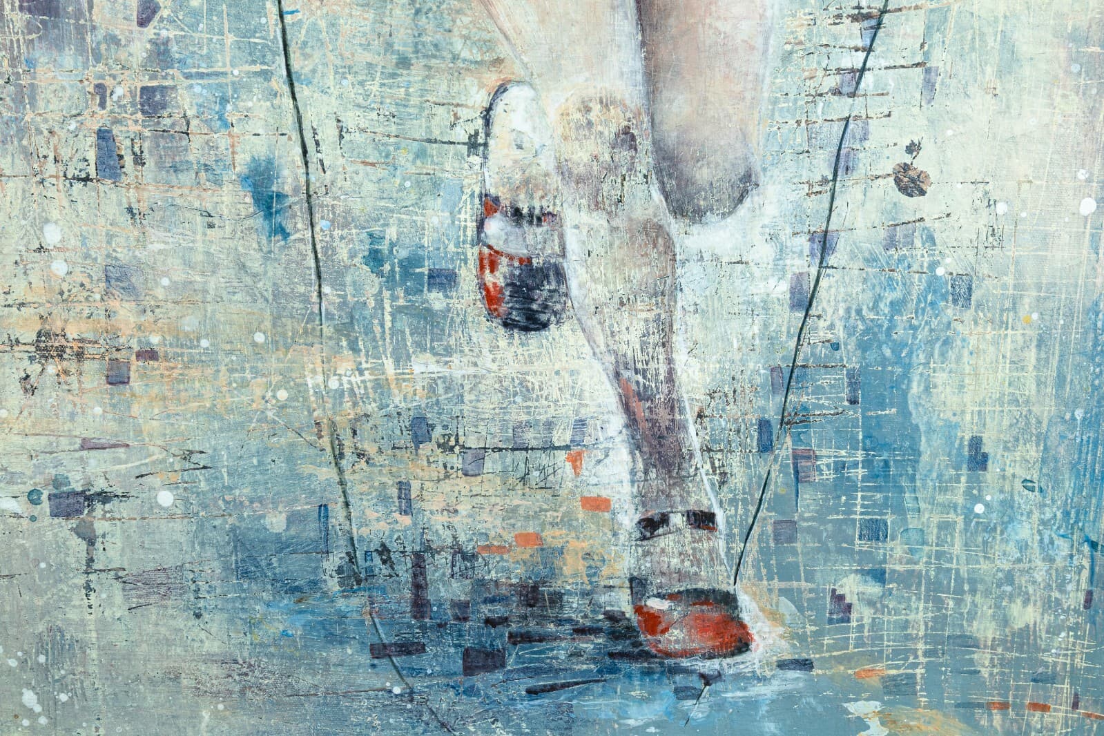 Anna Ganina Recapturing Summer Signed Contemporary Surrealism Acrylic Painting - Thumbnail 3